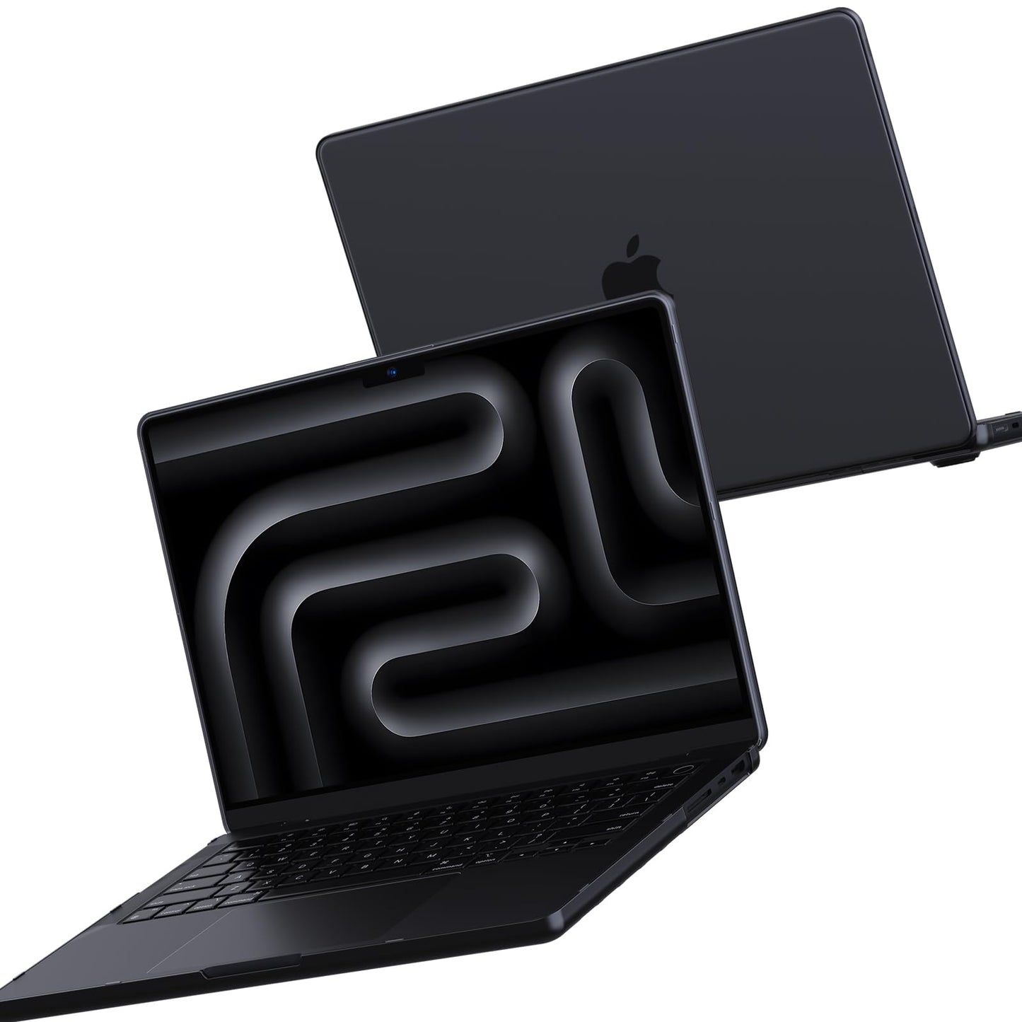 Soonjet for MacBook Pro 16 inch Case M4 2024-2021 M3 M2 M1 Pro/Max [100% Match Official Color] [Scientific Slim] Protective Hard Case Laptop Cover A3403 A3186 A2991 A2780 A2485 - Space Black Clear