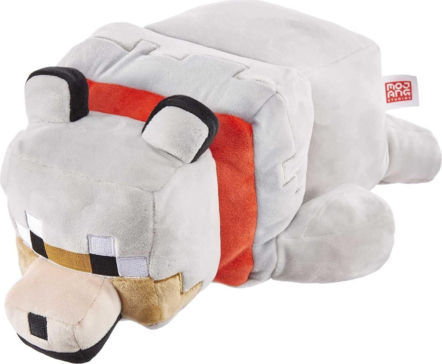 Minecraft Plush Wolf 12-inch Stuffed Animal Figure, Floppy Soft Doll Inspired by Video Game Character, Collectible Toy