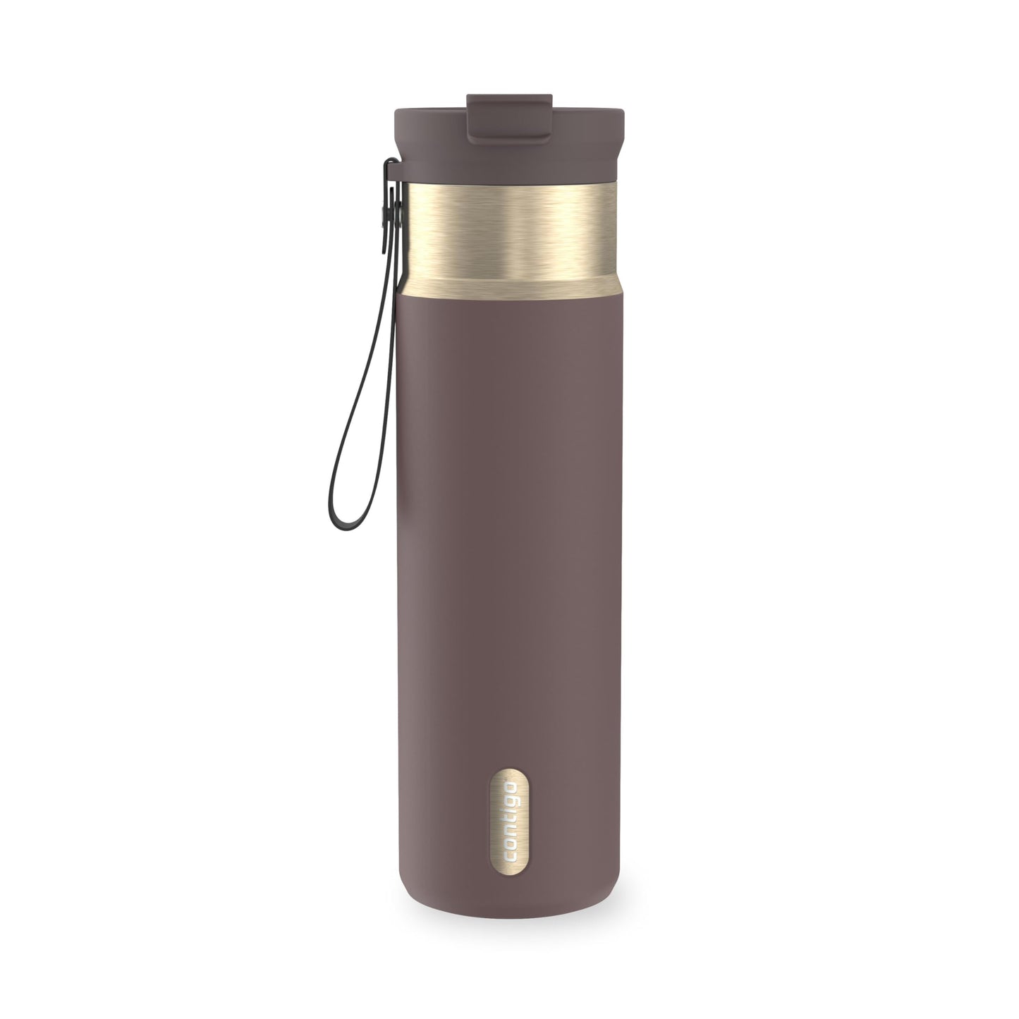 Contigo DualSip 24 oz Stainless Steel Vacuum-Insulated Water Bottle with Carry Strap & 2-in-1 Leakproof Lid (Straw or Spout), BPA-Free & Lead-Free, Dishwasher Safe