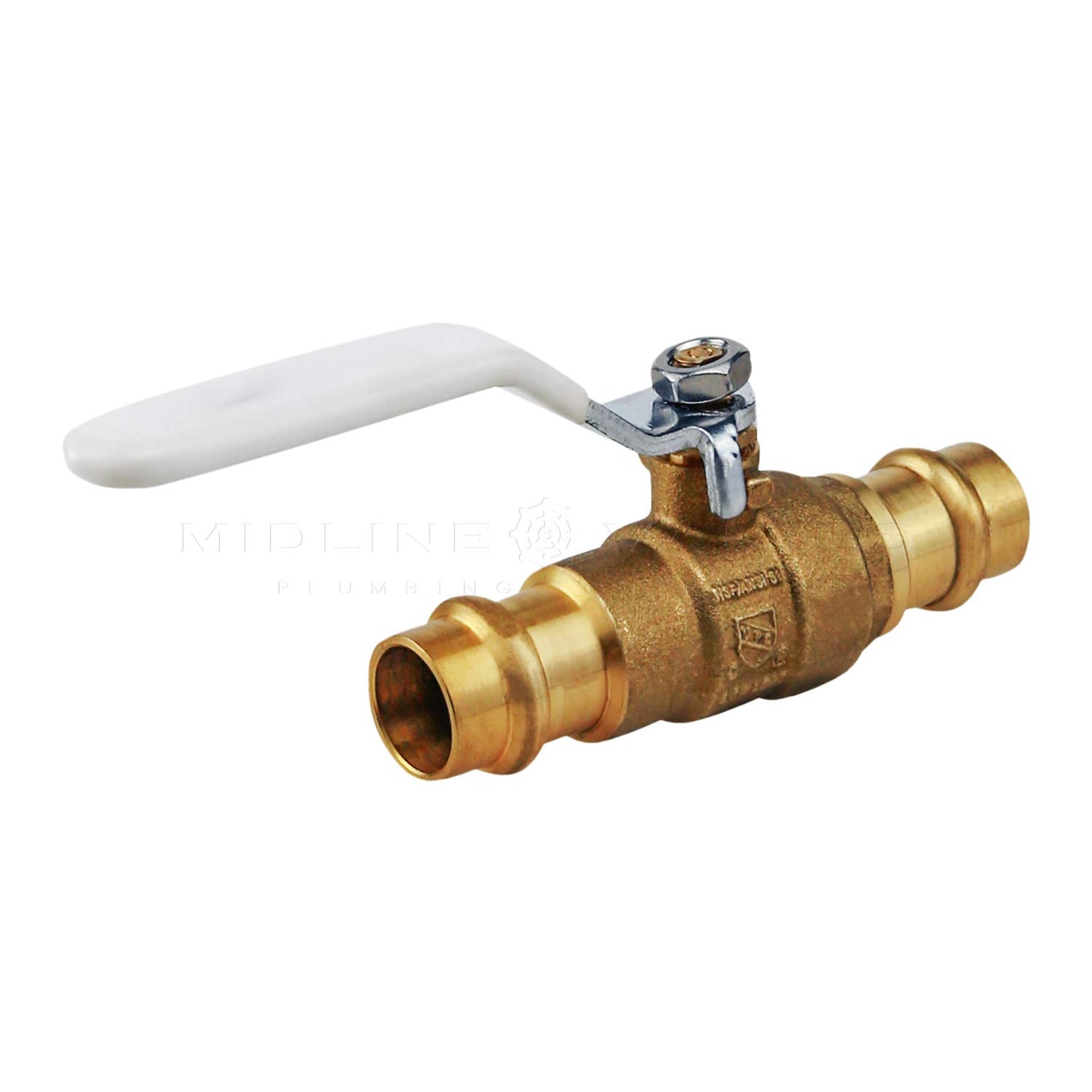 Midline Valve 932VLV034-5 Premium Press Ball Valve with 3/4 in. Connections, Brass (Pack of 5)