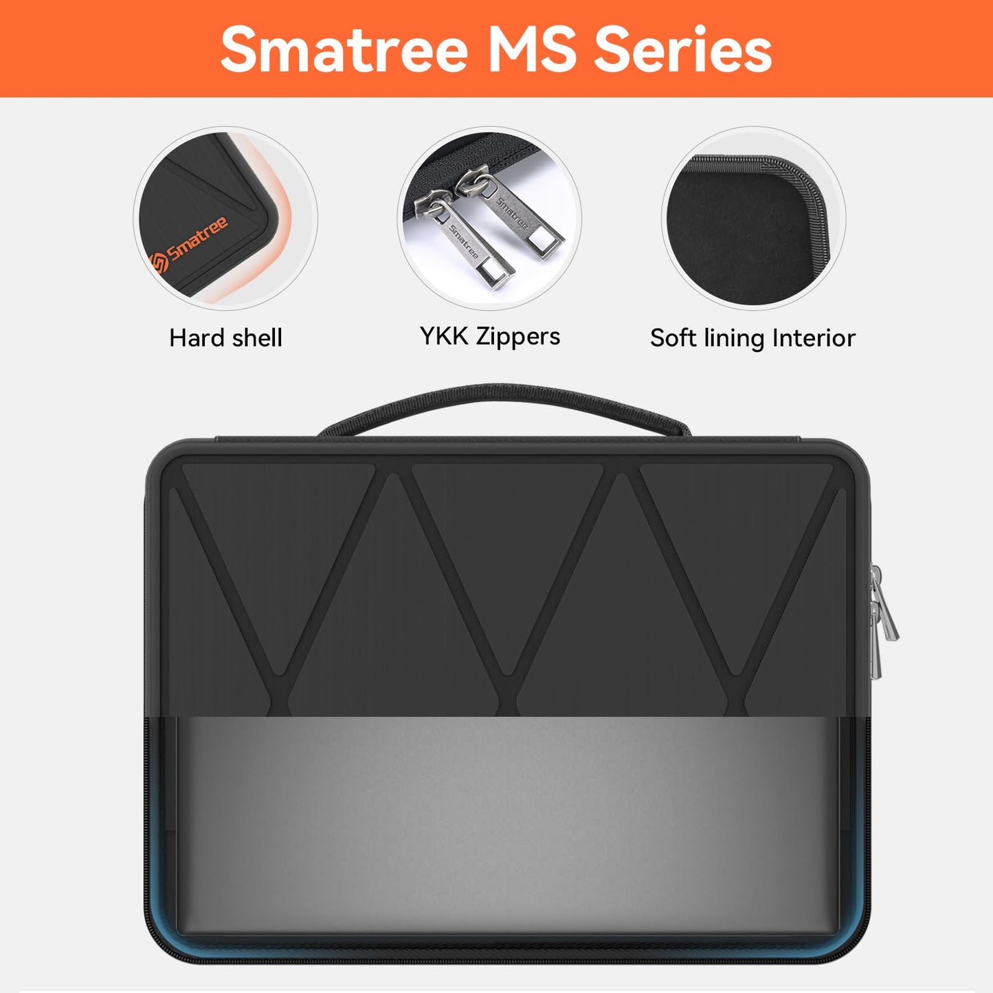 Smatree MS86T Hard EVA Protective Sleeve with Stand Compatible for 16 inch ASUS ROG Zephyrus G16 2026 GU606/2025/2024, for Zenbook S16 UX5606, for 15.6inch Vivobook S 15 M5506/Vivobook 16 Flip TP3607