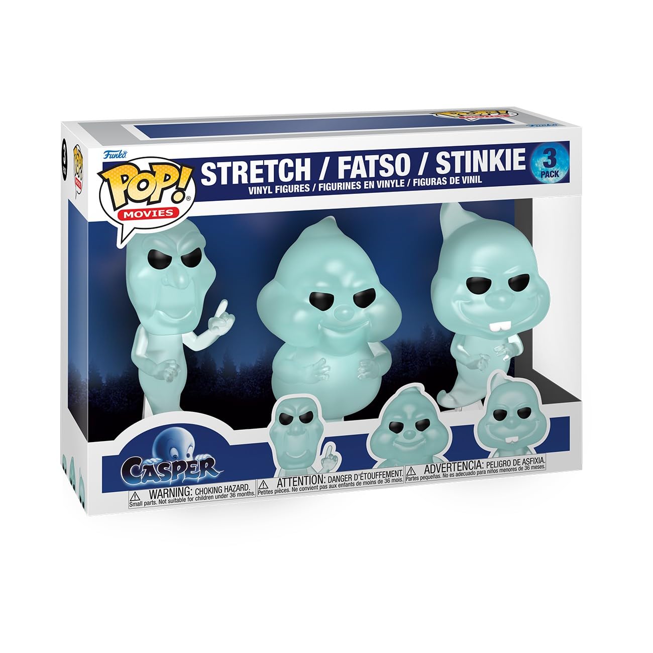 Funko Pop! Movies: Casper 30th Anniversary - Stretch/Fatso/Stinkie - 3-Pack - Collectable Vinyl Figure - Gift Idea - Official Merchandise - Toys for Kids & Adults - Horror Fans