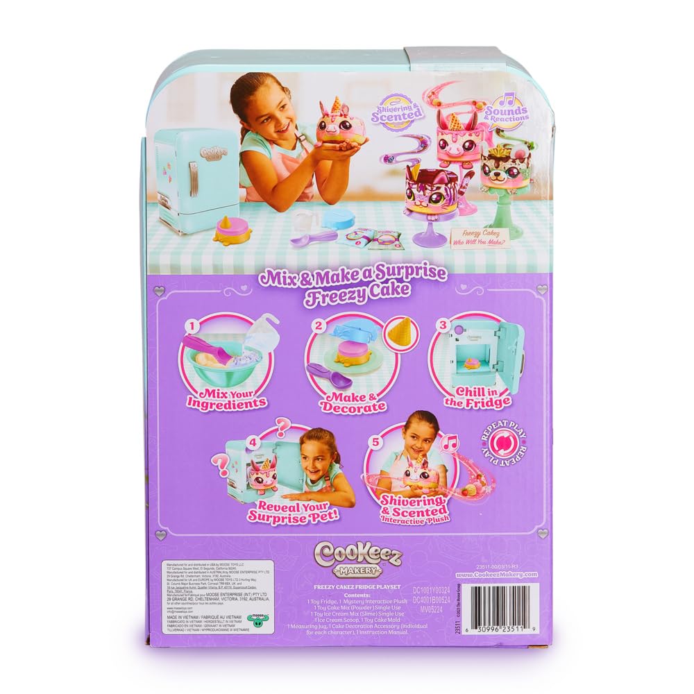Cookeez Makery Freezy Cakez. Mix & Decorate Your Plush Best Friend! Which Surprise Freezy Cake Will You Make?