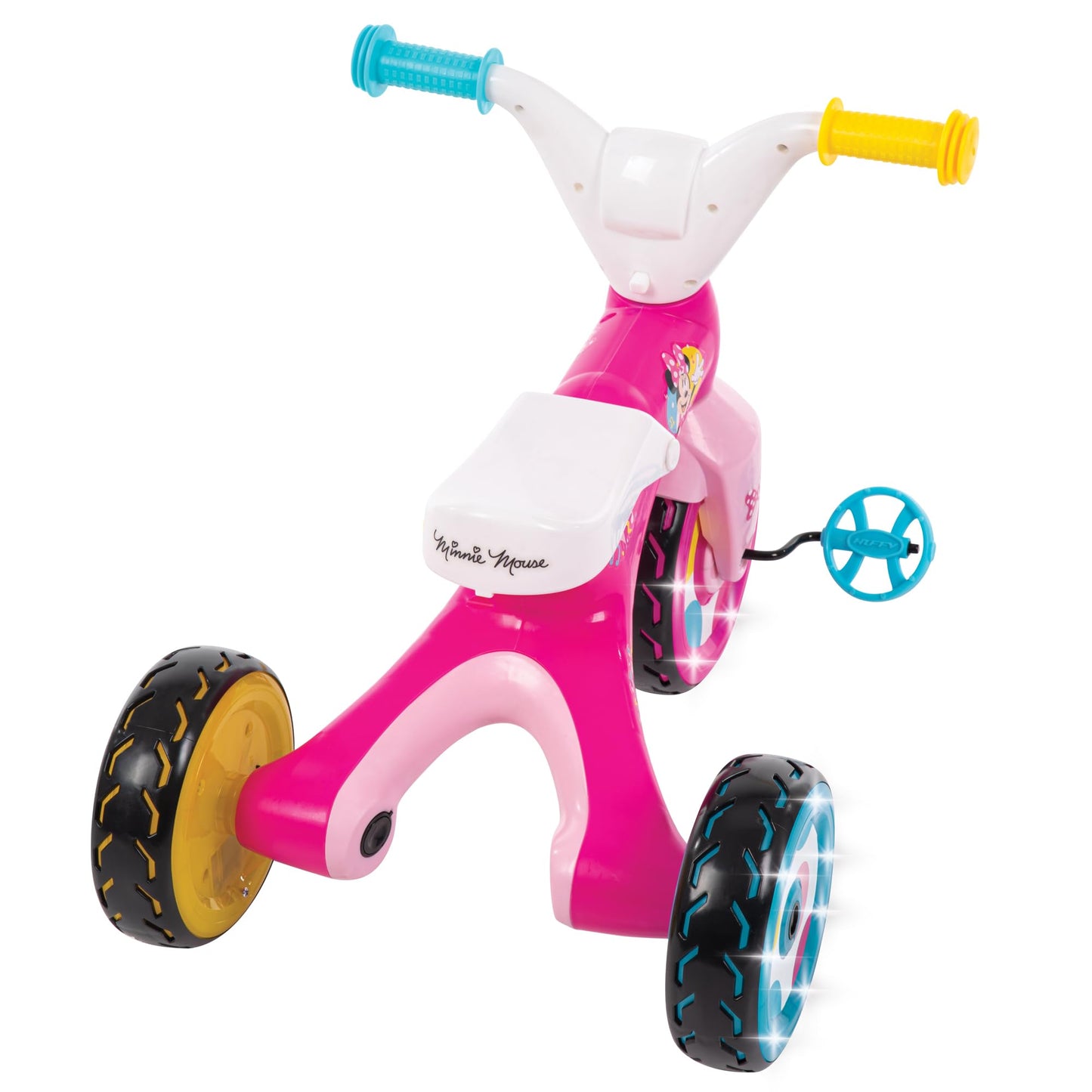 Huffy Disney Minnie Mouse Electro-Light Girl's Trike, Ideal for Ages 3+, Minnie Mouse Graphics, Colorful and Playful Design, Simple Coaster Brake, Sturdy and Durable, Safe for Toddlers