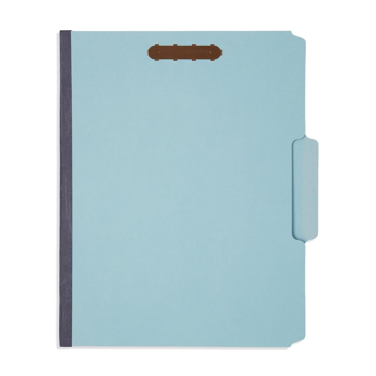 Blue Summit Pressboard File Folders, 1 Inch Expansion Pressboard Folders Letter Size, Light Blue – 25 Pack