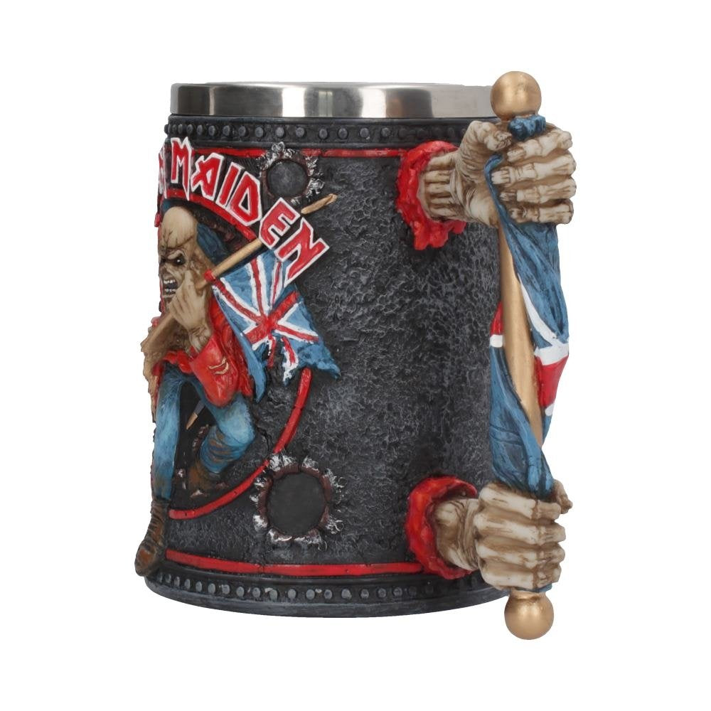 Nemesis Now Iron Maiden Eddie The Trooper Tankard Mug, Officially Licensed Rock Band Merchandise, High-Quality Resin, 14cm