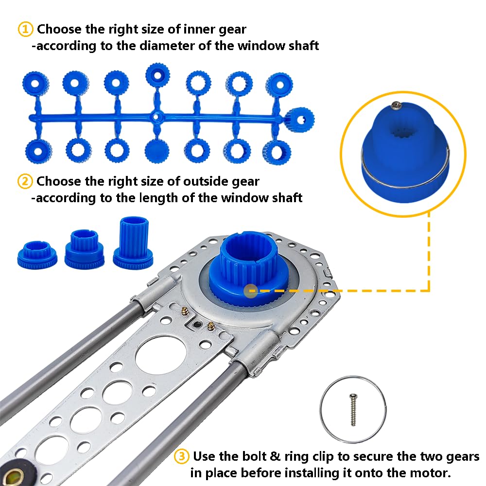Universal 2-Door Power Window Conversion Kit Electric Power Window Lift Roll Up Regulator w/Switches, Wiring | Fit for 2-Door Vehicles with Manual Windows, Sedan, Pickup, Off-Road, Vans, SUV