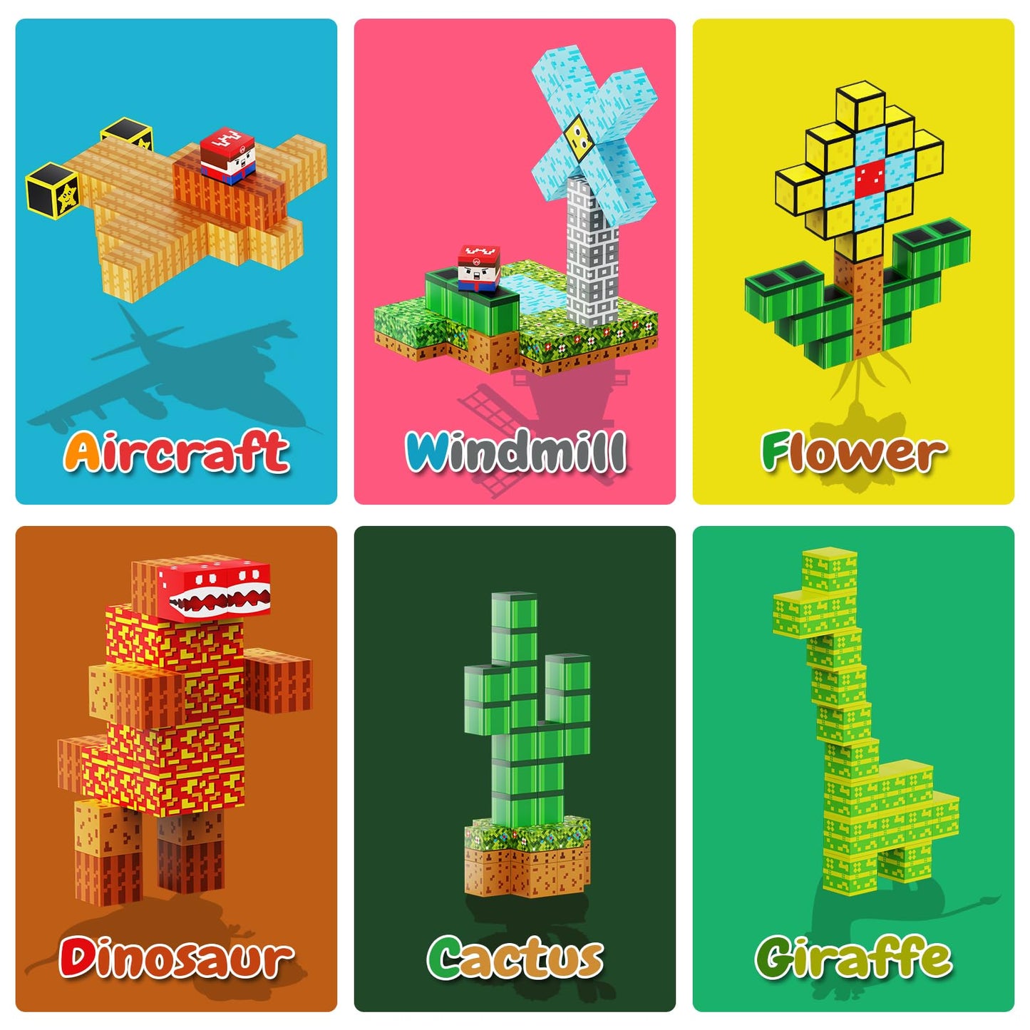 100PCS Magnetic Blocks - Building Cube Game Toys for Kids Ages 3-5 4-8 8-12, STEM Sensory Toys for Boys & Girls 3+, Stacking Toy Gifts for Toddlers Christmas Birthday, Educational Construction Toys