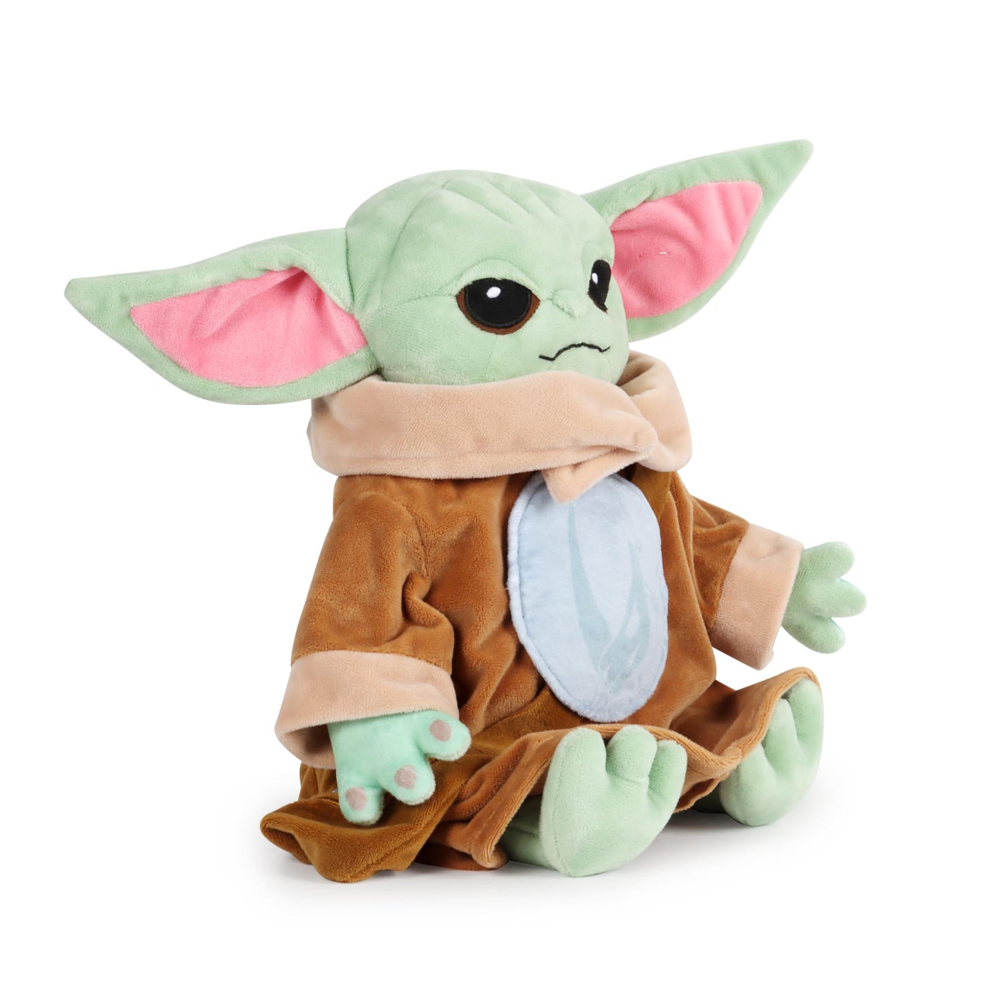 Jay Franco Plush Pillow Buddy - Large Kids Ultra-Soft Stuffed Plushie & Cozy Pillow, Official Licensed Star Wars, 15 Inches, Multi - The Mandalorian Grogu