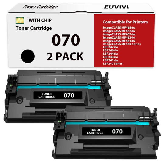 070 Toner Cartridge Replacement Compatible for Canon 070 070H Toner Cartridge for imageCLASS MF465dw MF462dw LBP246dw LBP247dw Printer (2 Pack)
