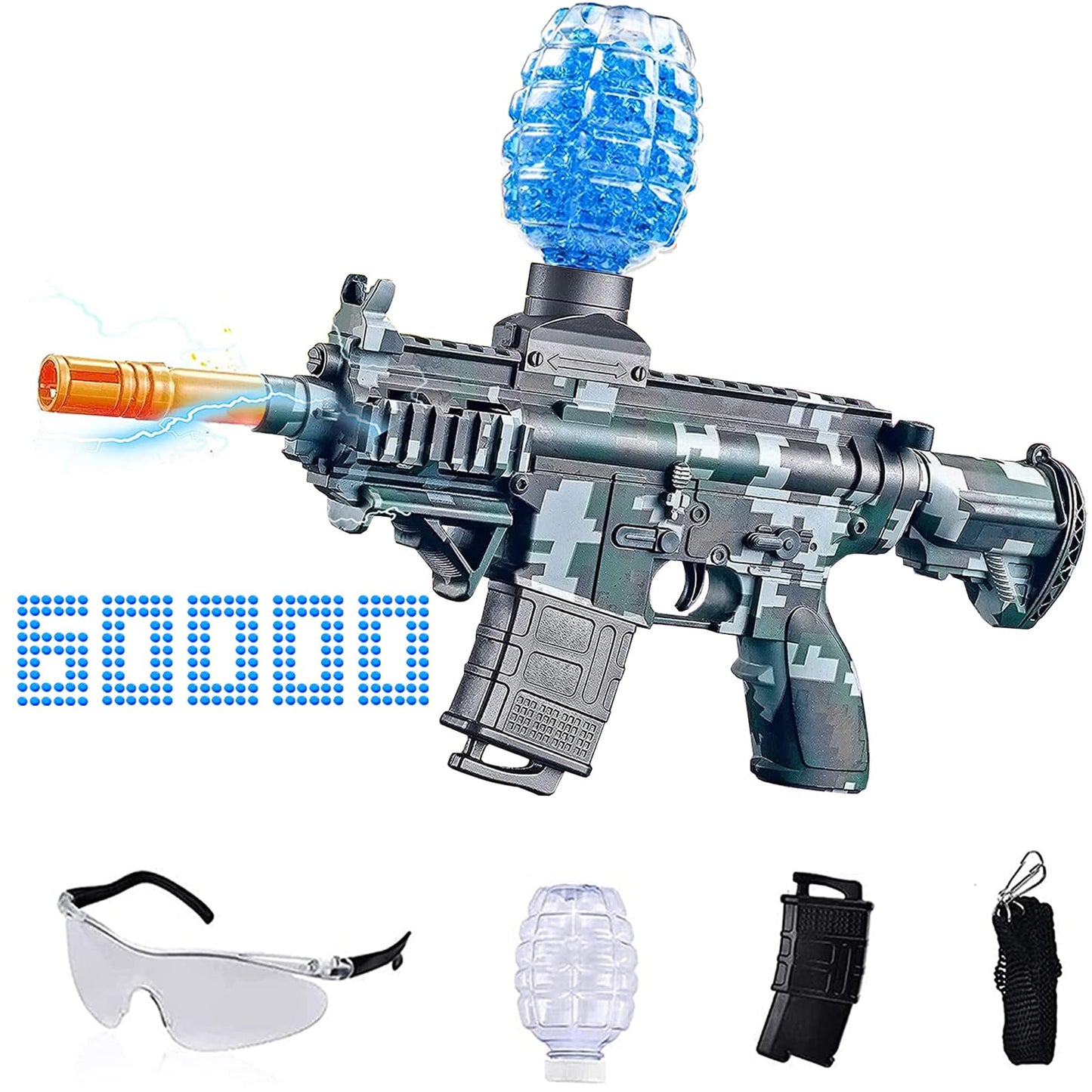 Electric Gel Ball Blaster Toys-Eco-Friendly Splatter Ball Blaster,Automatic Outdoor Games Toys for Activities Team Game(Green)