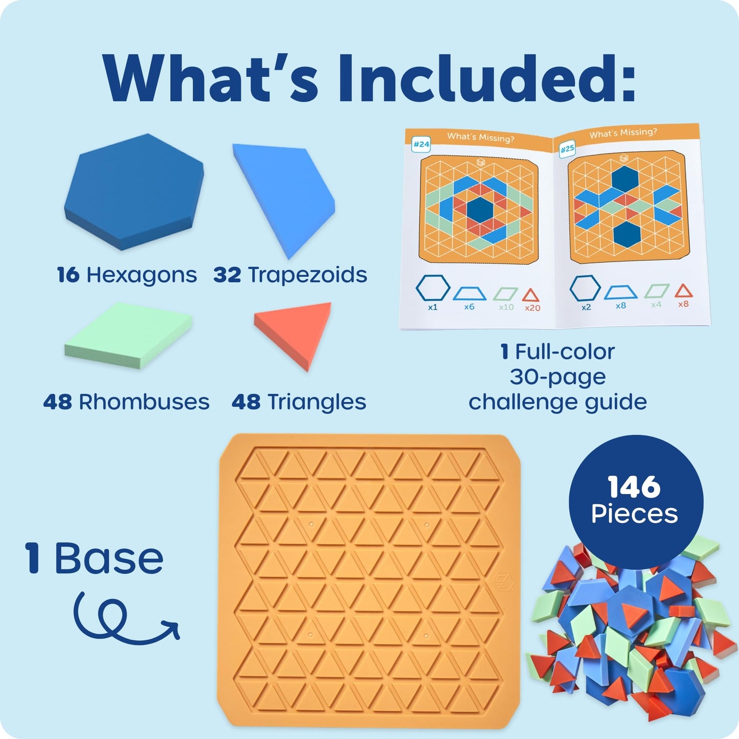 Learning Resources STEM Explorers Math Mosaics - Geometry Math Manipulatives, Montessori Symmetry and Patterning, Critical Thinking for Students, Fine Motor Skills, Puzzle Tile, Back to School