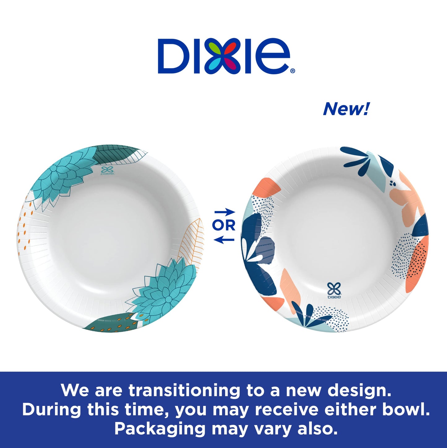 Dixie Small Paper Bowls, 10 Oz, 36 Count (Pack of 8), Microwave-Safe, Soak-Proof, Disposable Bowls Great For Snacks, Dessert, And Light Lunch Meals
