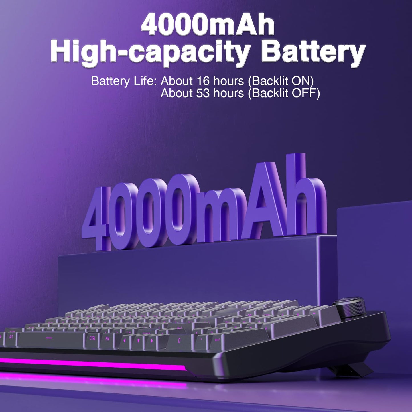 AULA S98 Pro Wireless Mechanical Keyboard with Screen & Knob,2.4GHz/USB-C/BT5.0 Gasket Hot Swappable Creamy Keyboard,Pre-lubed Linear Switches,Side Printed PBT Keycaps,RGB Backlit Gaming Keyboard