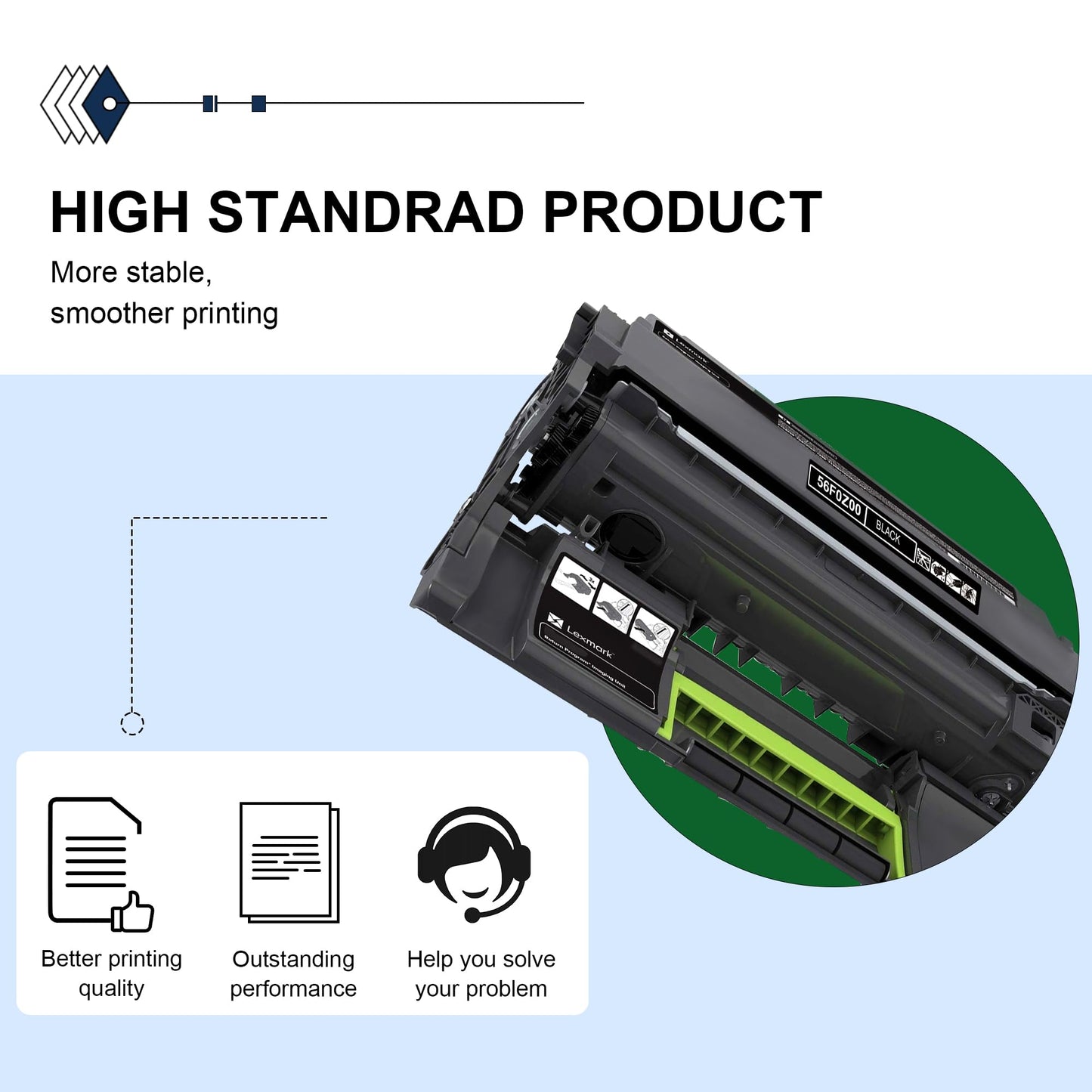 56F0Z00 Imaging Unit - Replacement for Lexmark MS321 MS521 MS321dn MS421dn MS421dw MS521dn MS622de MX321adn Printer
