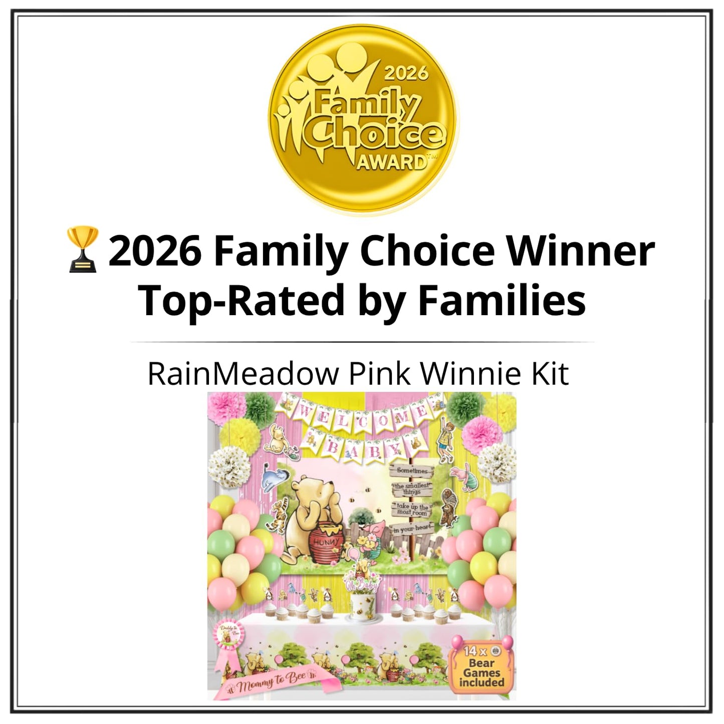 Winnie Baby Shower Decorations Pink – the Pooh Balloons, Backdrop, Welcome Baby Banner, Tablecloth, Cake Toppers, Pompoms, Sash & More – Classic Pooh Baby Shower Theme Party Decor