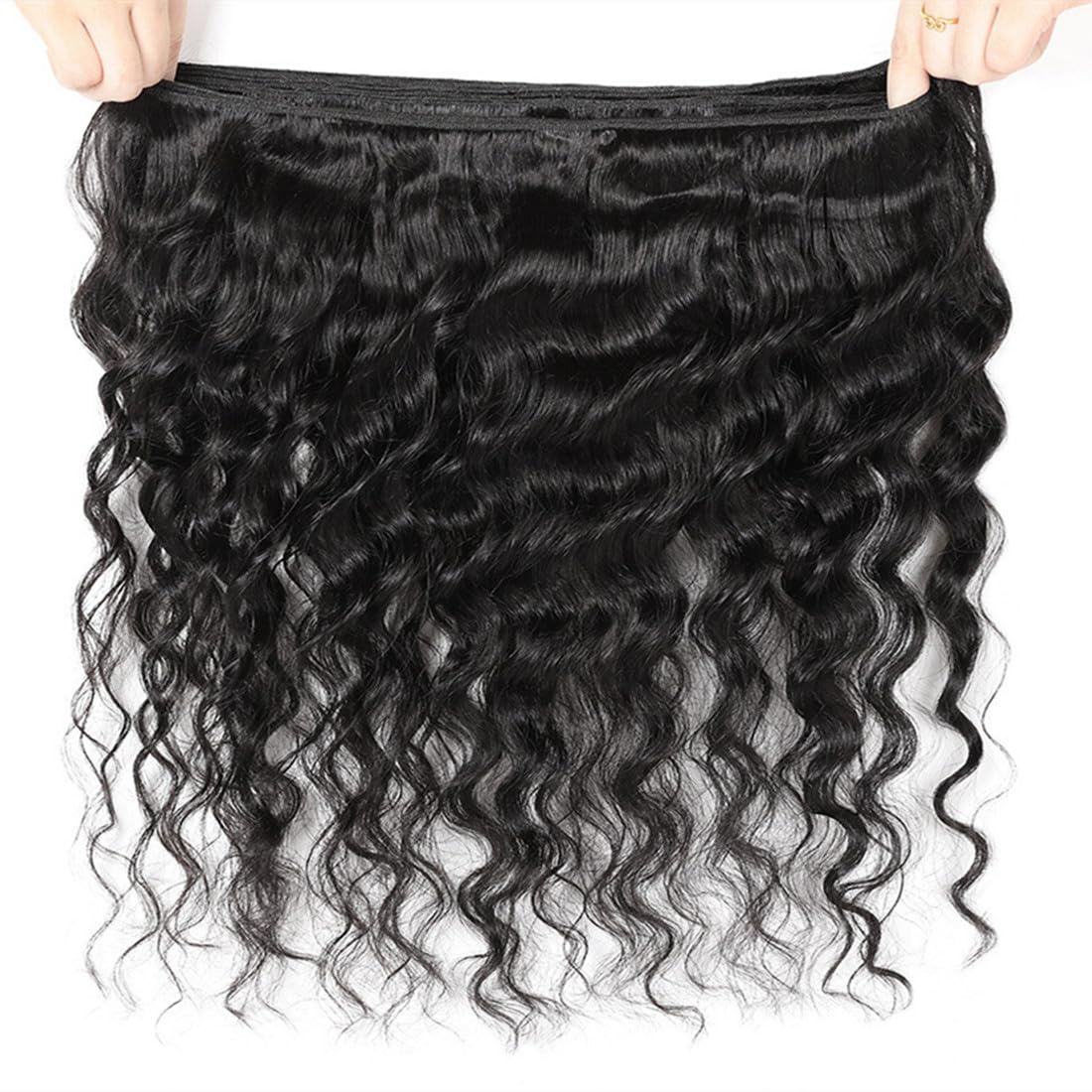 Taziza Loose Deep Wave Bundles Human Hair(14 16 18 Inch)10A Grade Brazilian Loose Deep Wave Human Hair Bundles 100% Unprocessed Virgin Hair Loose Wave Bundles for Black Women Natural Color