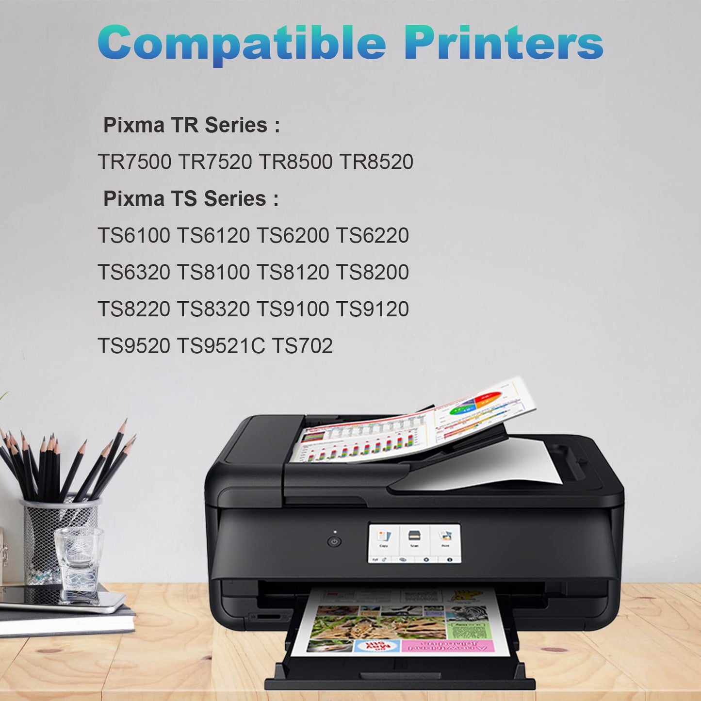 280XXL 281XXL PGI-280 CLI-281 Compatible Ink Cartridge Replacement for Canon 280 281 XXL Ink to use with PIXMA TR8600 TS9500 TR8622 TR8622a TR8620 TS700 TS6100 TS6120 TR7520 TS6200 Printer (5 Pack)