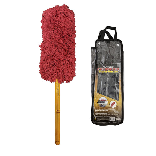 California Car Duster Super Duster, Red X-Large Truck and SUV Duster with Wood Handle 73668