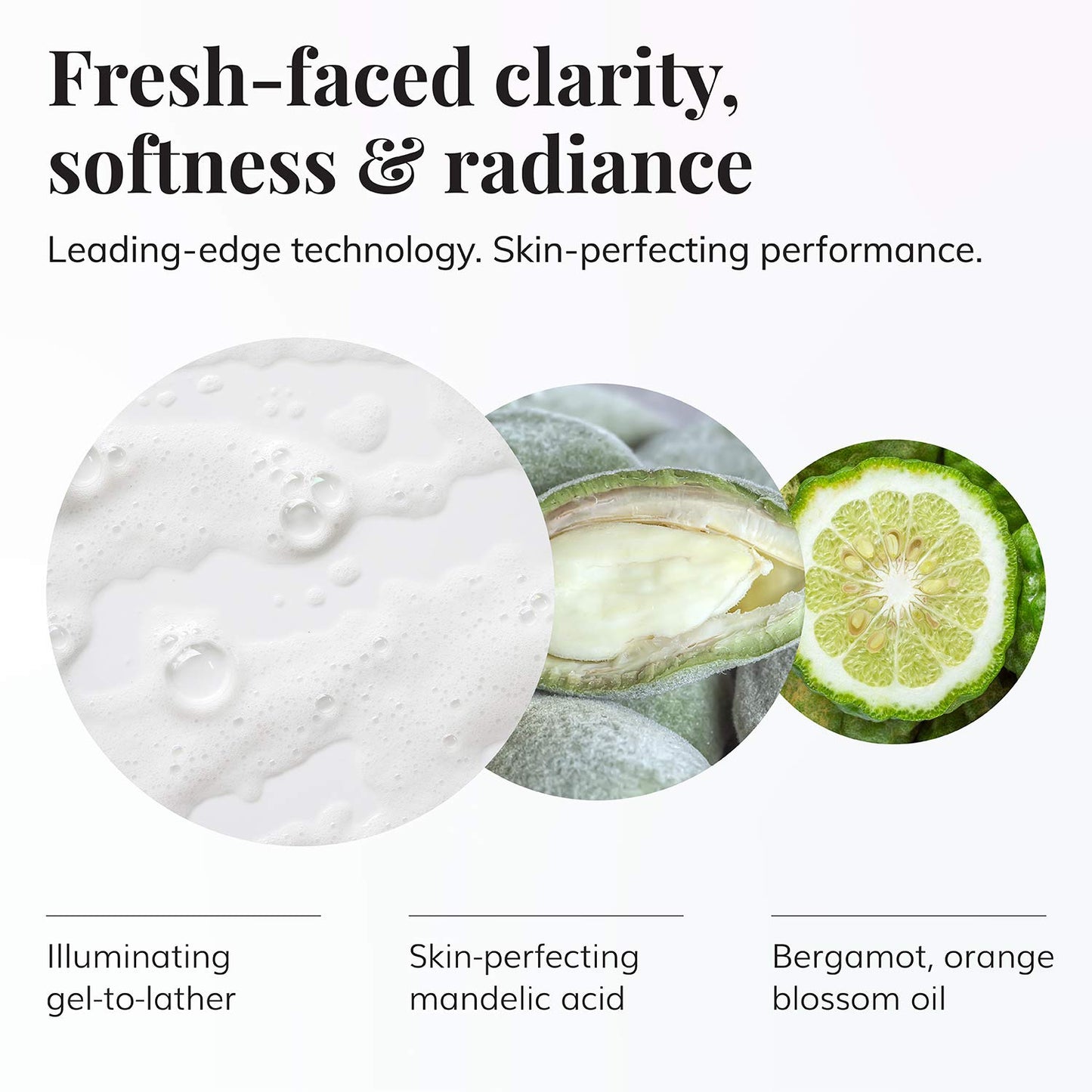 Le Mieux Illuminating Cleanser - Face Wash with Vitamin C, Mandelic Acid & Antioxidant Glutathione for Soft Glowing Skin, No Parabens or Sulfates (6 oz / 180 ml)