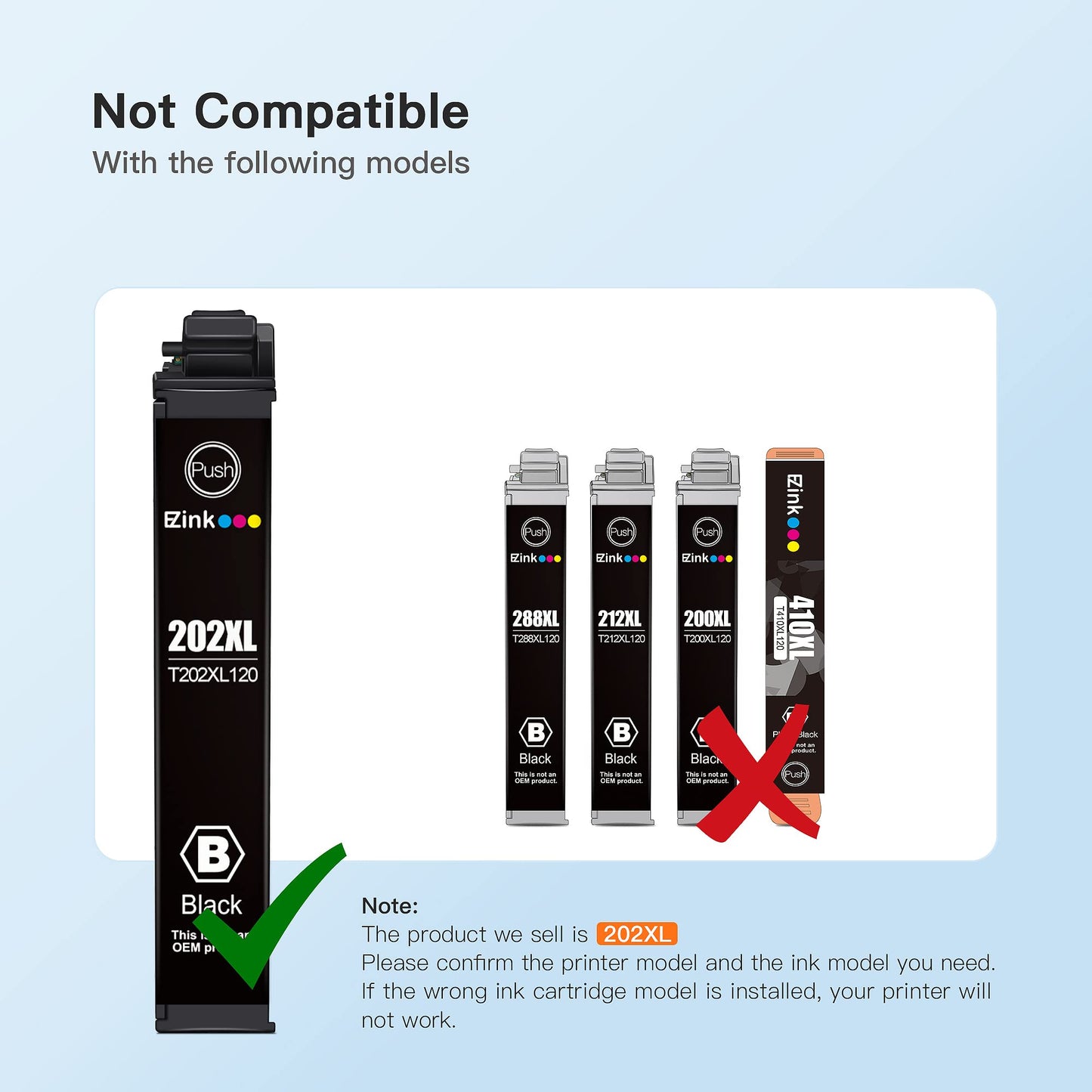 E-Z Ink Remanufactured Ink Cartridges Replacement for Epson 202 XL 202XL T202XL to Use with Expression Home XP-5100 to Use with Workforce WF-2860 Printer (1 Black, 1 Cyan, 1 Magenta, 1 Yellow)
