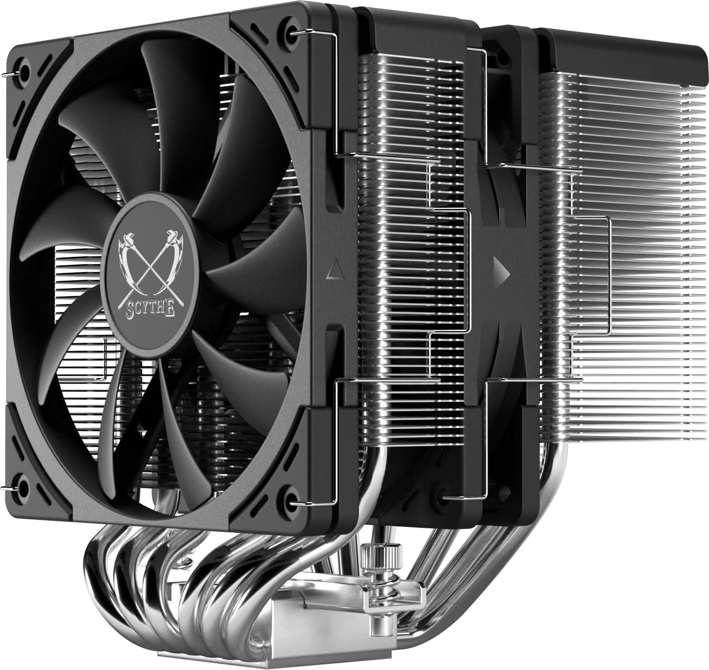 Size SCYTHE FUMA3 Twin Tower Side Flow CPU Cooler with Double Reverse Type Fan