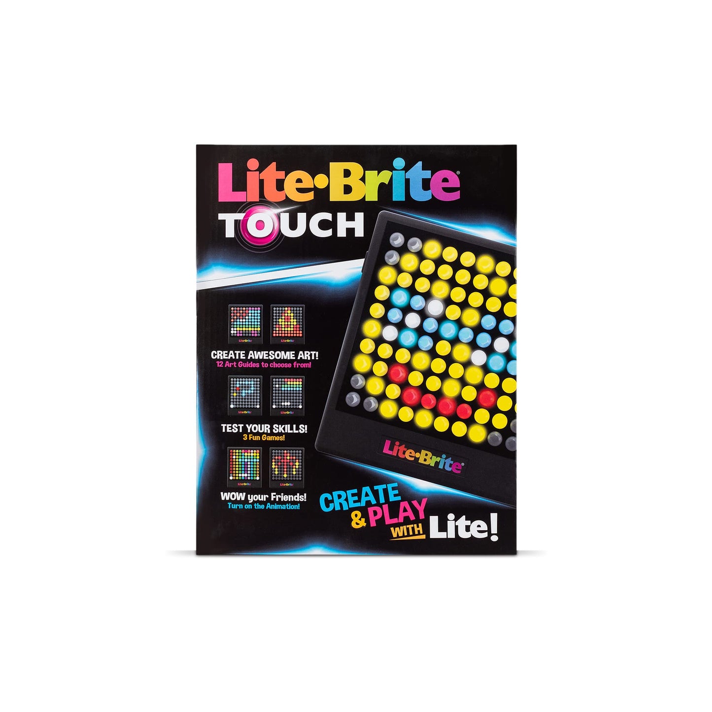 Lite-Brite Touch - Catch The Light! Lite-Brite Art Without Pegs! Interactive Lite-Brite Games, Color Battle with Friends, Create and Play!