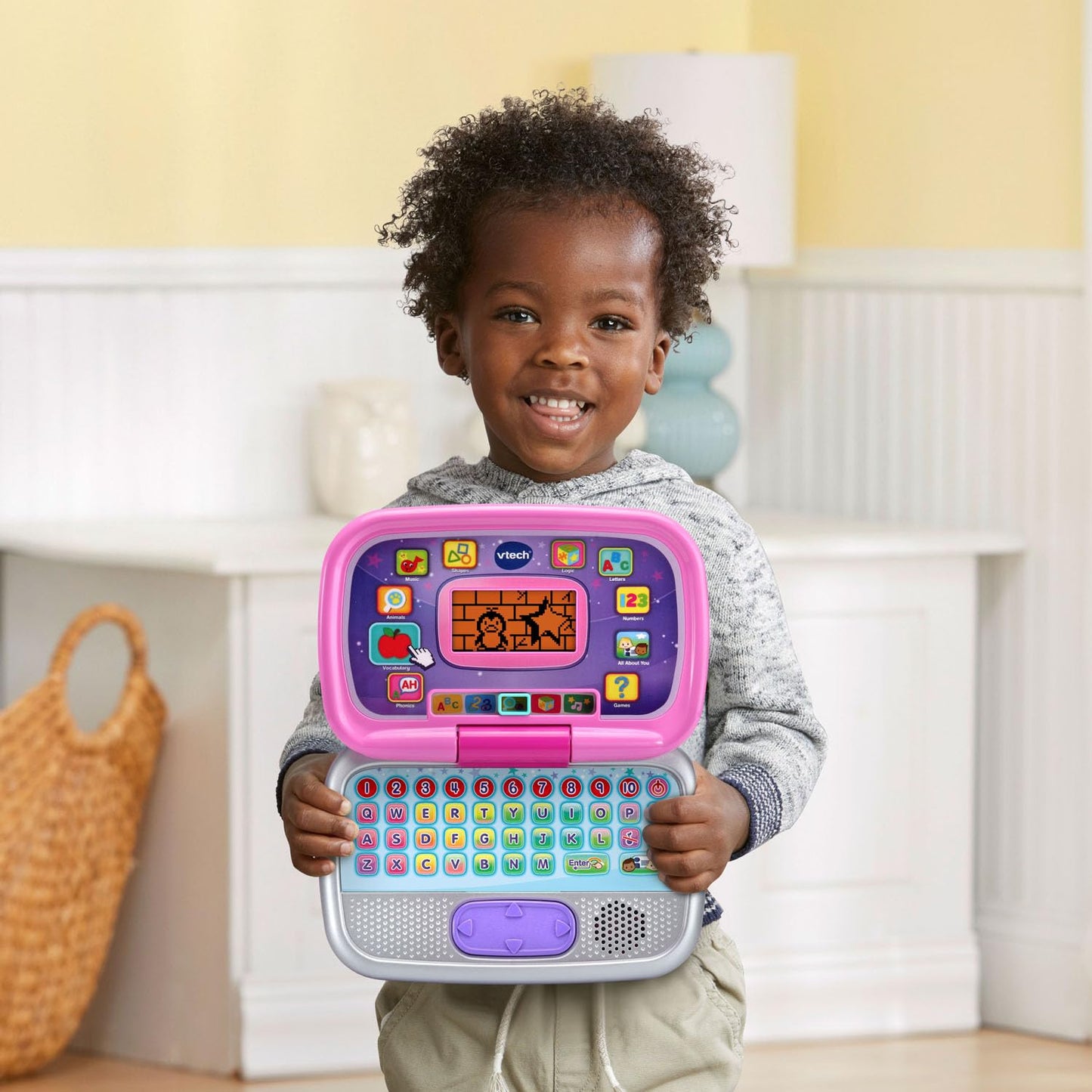 VTech Play Smart Preschool Laptop, Pink (English Version)
