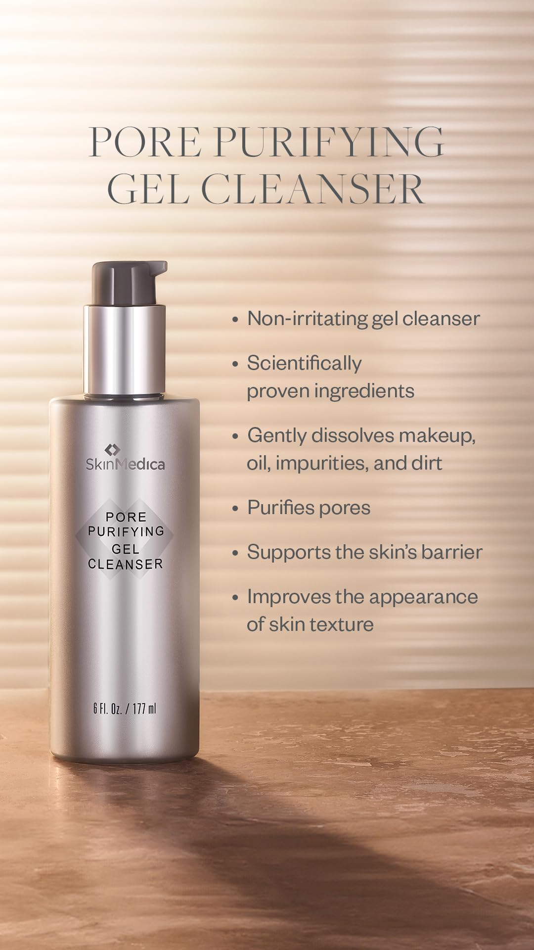SkinMedica Pore Purifying Gel Cleanser - This Pore Cleaning Gel Cleanser with Clinically Proven Ingredients Dissolves Makeup, Oil, and Impurities, While Purifying Pores, 6 Fl Oz