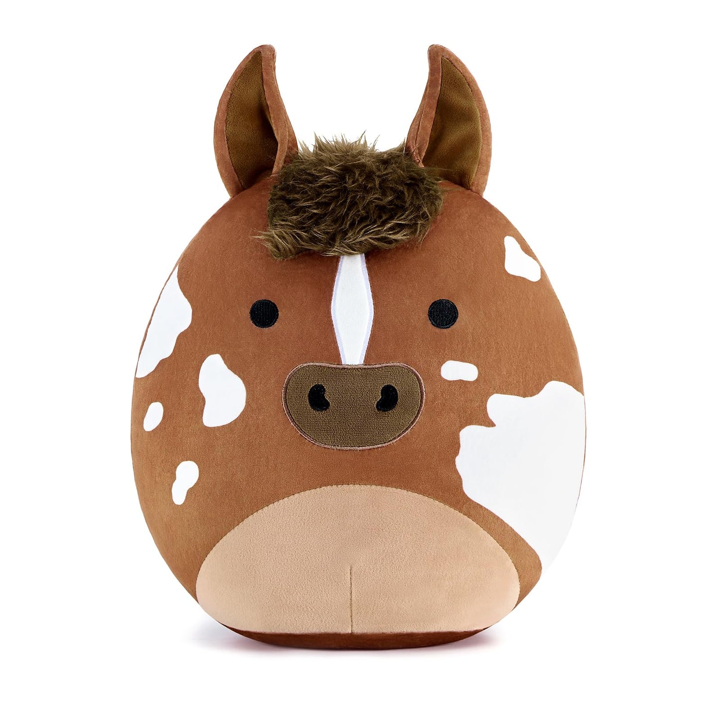 PEACH CAT Original Appaloosa Horse Stuffed Animal 12" Cute Plushies Soft Plush Toys Gifts for Kids Brown
