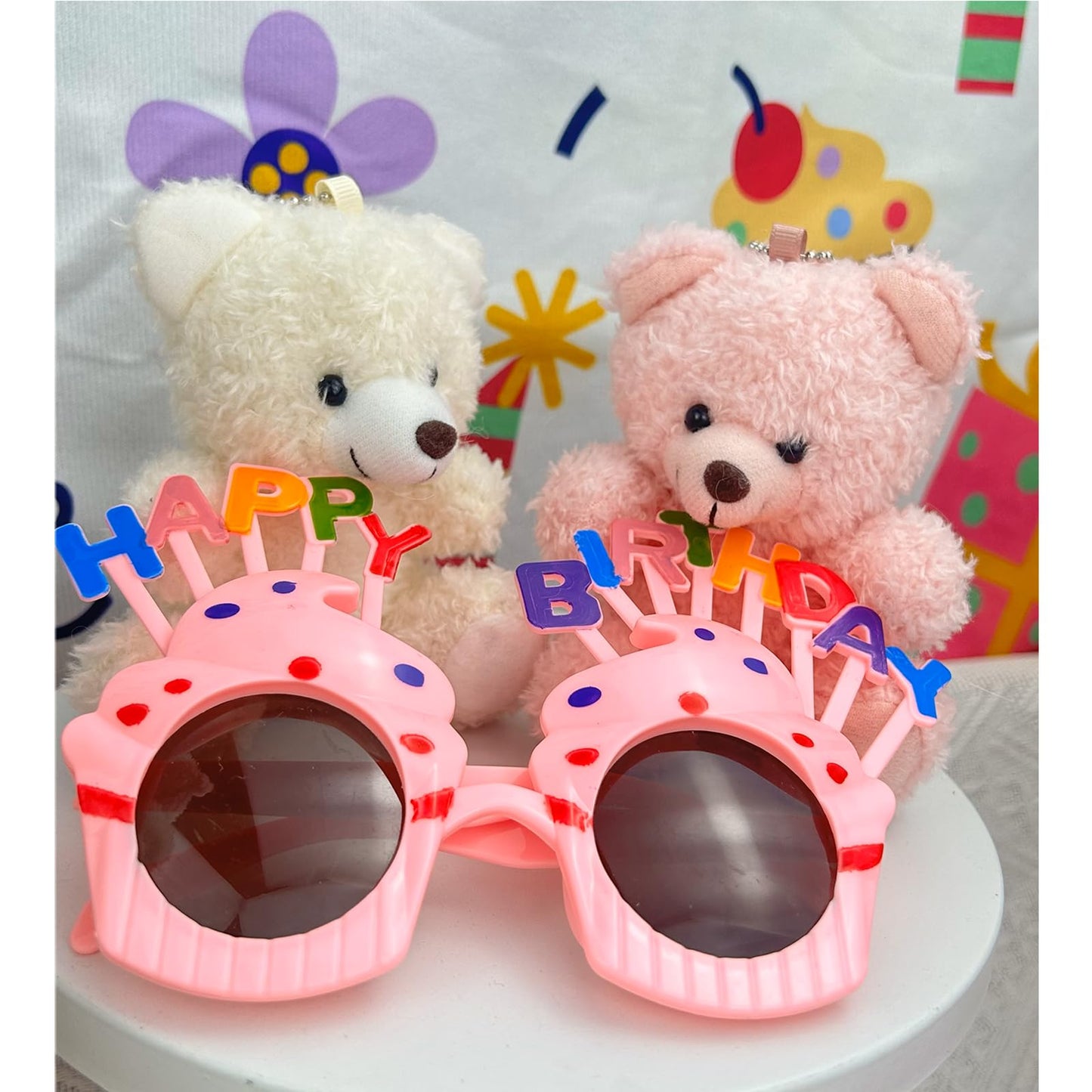 YJUBAOA 12 Pieces Mini Teddy Bear Bulk,4 inch Small Stuffed Animal Toy, Soft Plush Mini Teddy Bears for DIY Keychain Baby Shower Party Favors Graduation Keychain Bag Charm Supplies (Pink+Brown+White)