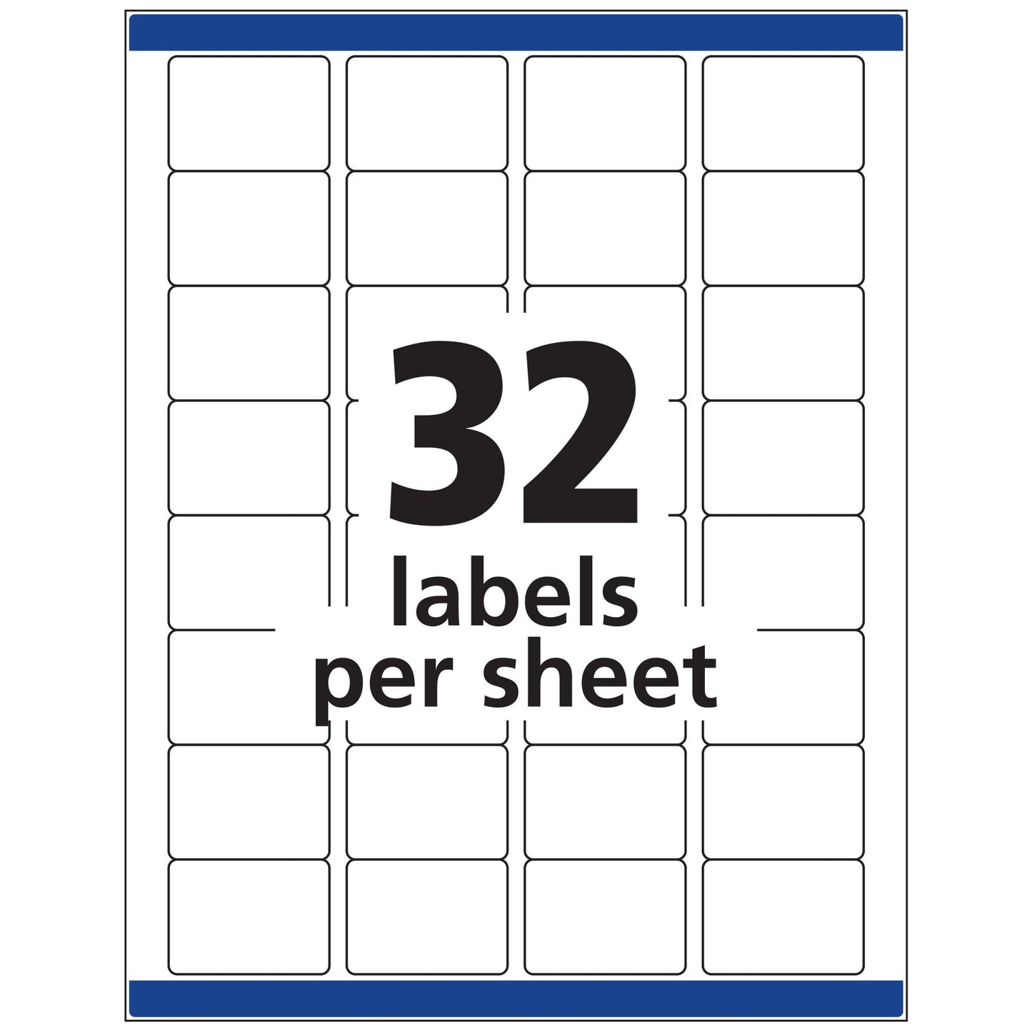 Avery ID Labels, Sure Feed Technology, Permanent Adhesive, 1.25" x 1.75", 5 Packs (6570)