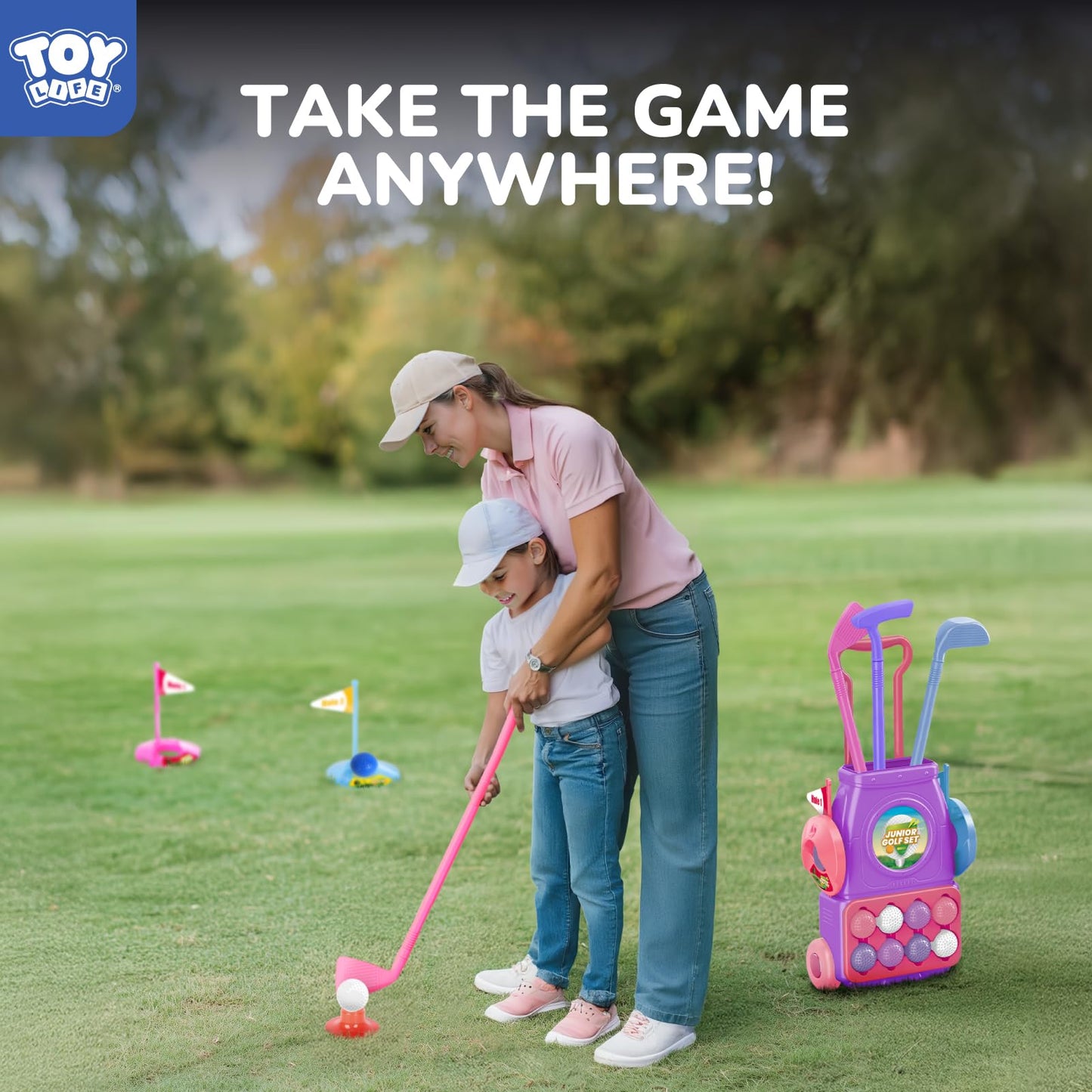 TOY Life - golf clubs for kids ages 3-5, golf set for kids, golf clubs for kids, baby golf clubs, golf toy, baby golf set, kids golf games