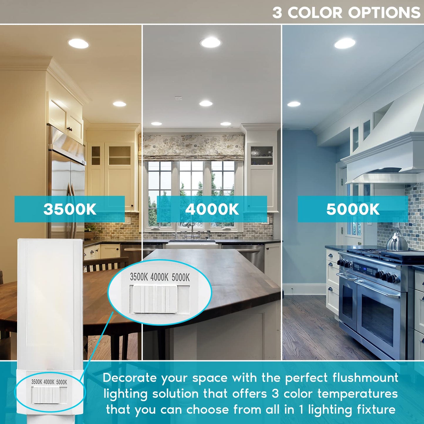 Luxrite Horizontal PL LED CFL Replacement, 11W, Ballast Bypass, Fits G24D G24Q GX24Q, 3 Color Selectable 3500K-5000K, 1450 Lumens, Rotatable, Replace 26W/32W/42W CFL 2 Pin and 4 Pin Base Bulb (4 Pack)