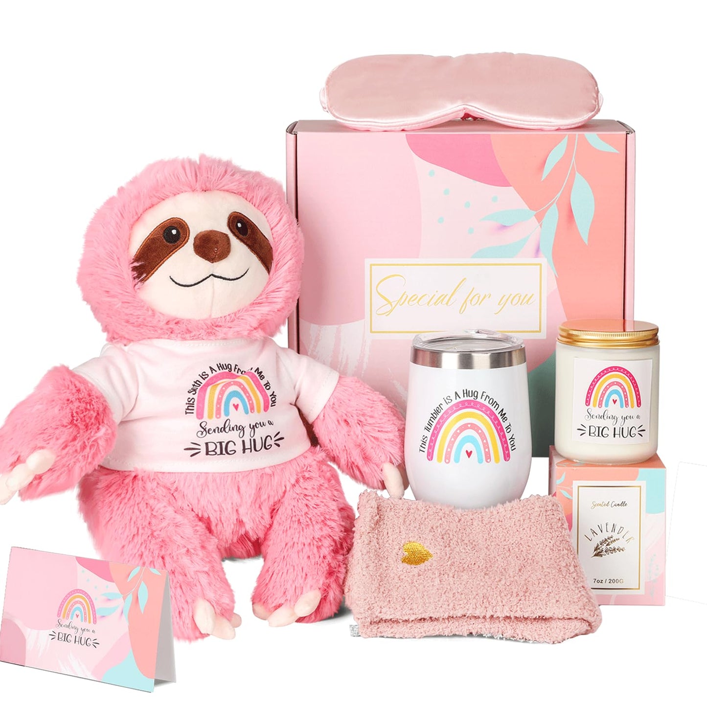 Get Well Soon Gifts for Teenage Girl Feel Better Baskets Teenage Sympathy Birthday Sloth Gift for Women Girls Teenage