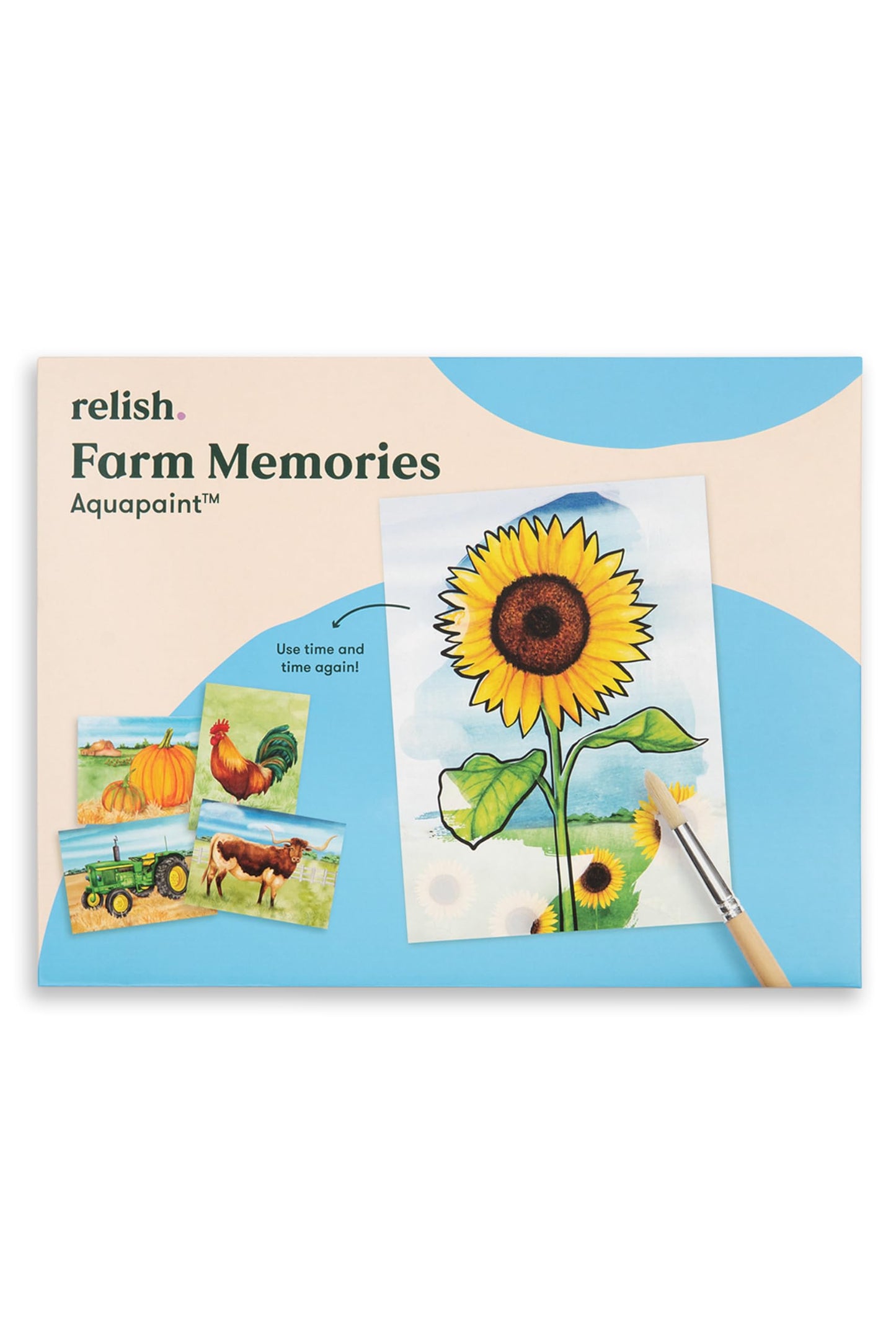 Relish Farm Memories Aquapaint Water Painting Pack – Alzheimer’s Products & Dementia Activities, Toys & Aids for Seniors