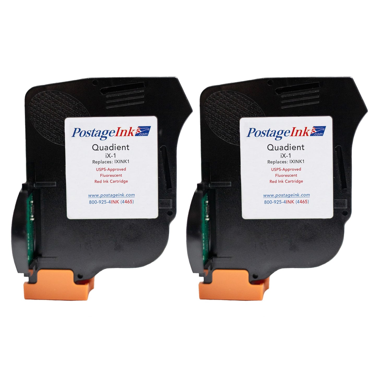 PostageInk.com IXINK1 2-Pack Red Ink Cartridge for iX-1 Postage Meters Sure.Jet # A0146668