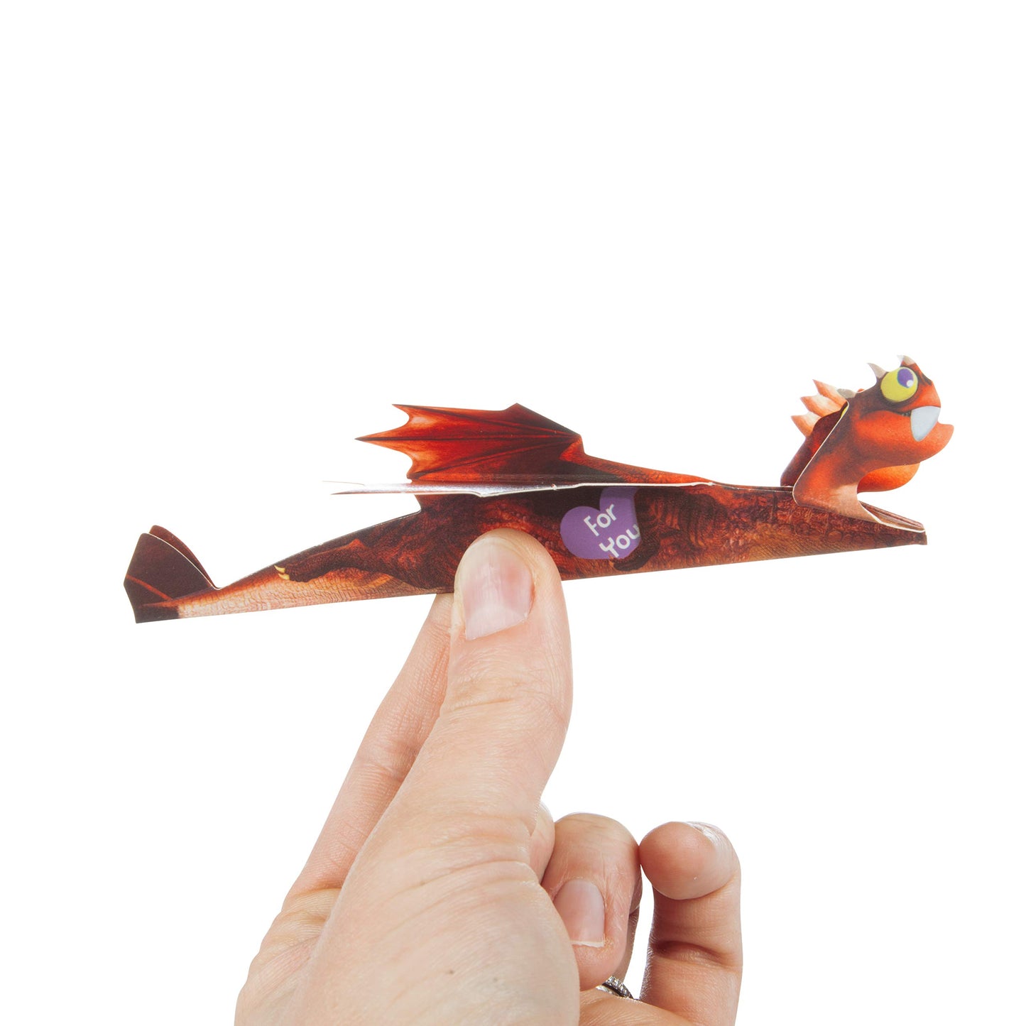 Flying Dragons Valentines Day Cards for Kids, 28 Card Pack & Envelopes - Fold and Fly Paper Airplanes - Great for School Classroom Parties - Boys & Girls ages 4+