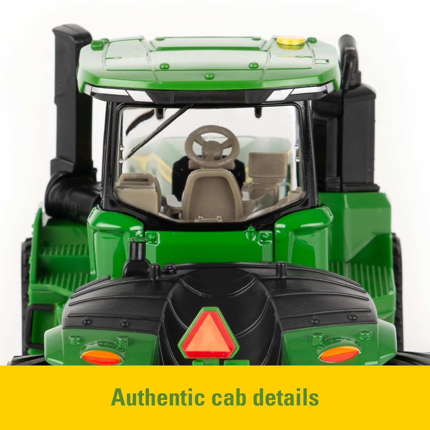 ERTL John Deere 9RX 590 Tracked Tractor Toy - 1:32 Scale - Plastic and Die-Cast Construction - with Articulated Steering and John Deere Graphics - Kids Farm Toys - Ages 3 Years and Up