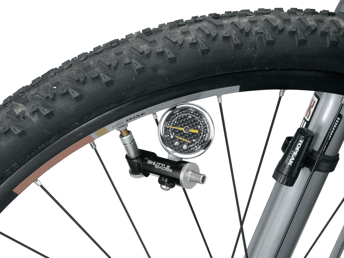 Topeak Shuttle Air Pressure Gauge Dial with Case
