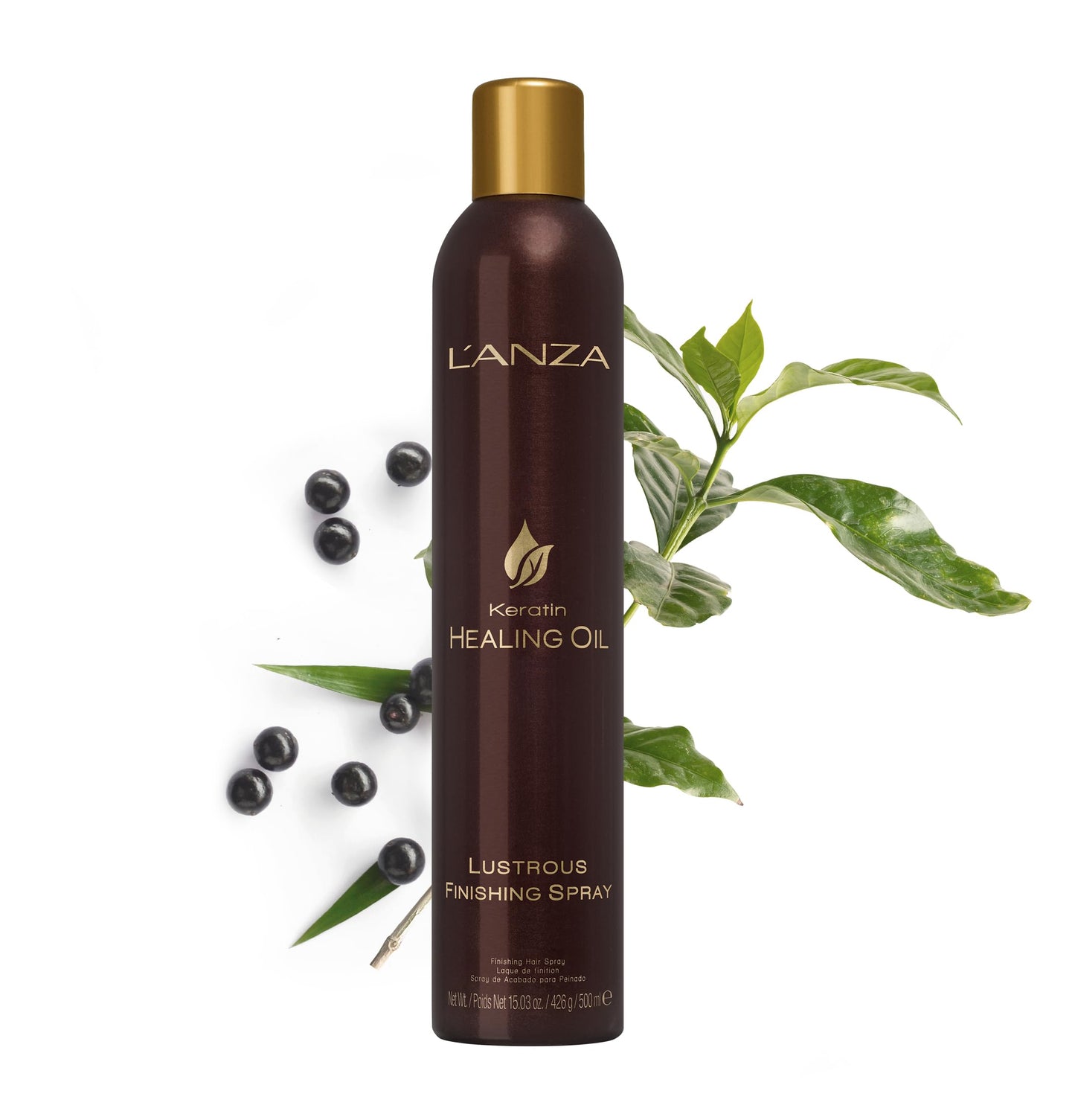 L'ANZA Keratin Healing Oil Sampler Hair Kit, Keratin Hair Oil Treatment with Travel Size Shampoo, Finishing Hair Spray & Rapid Bond Reconstructor Hair Care Kit in a Gift Box(1.7/2/0.68 Fl Oz)