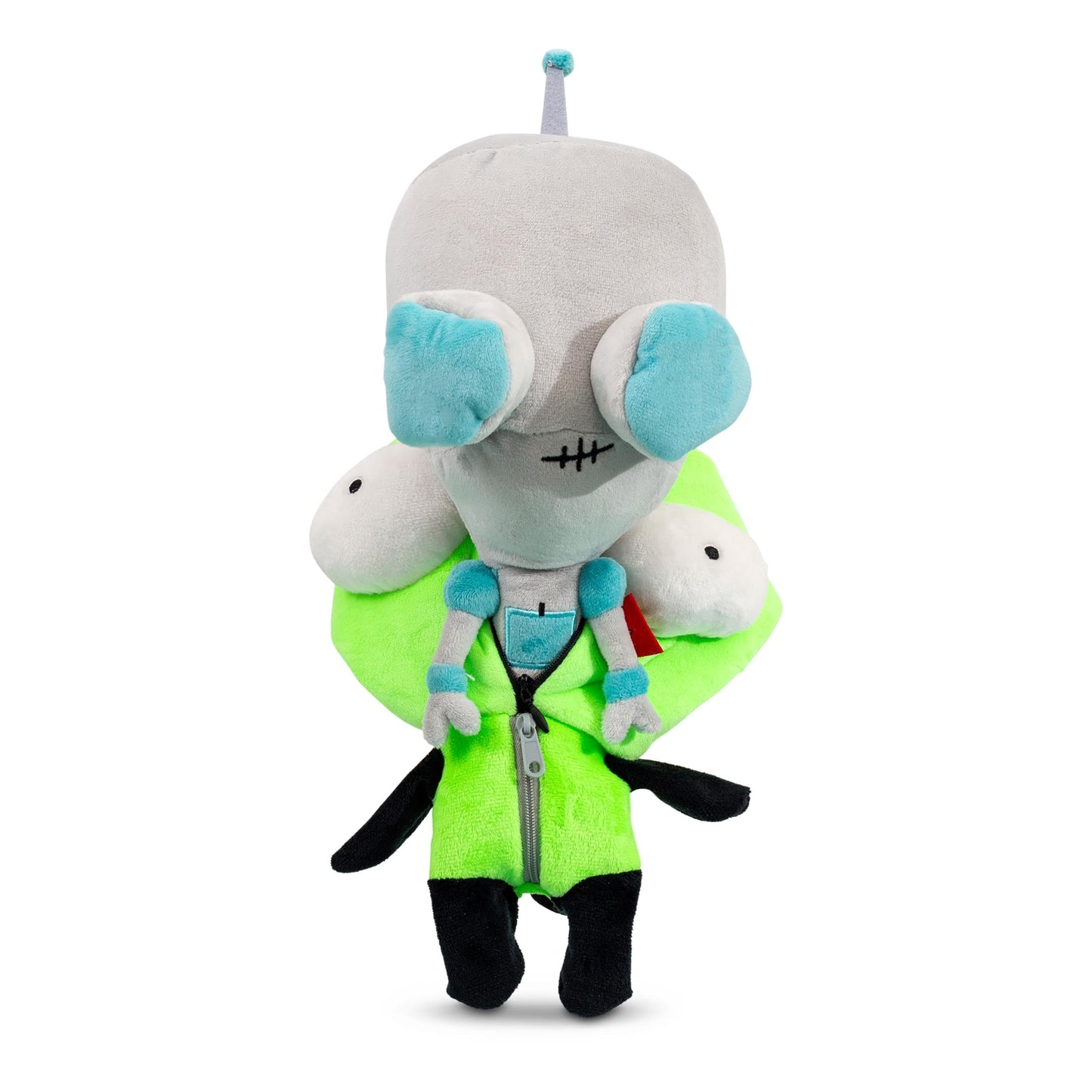 Invader Zim GIR With Removable Costume 10-Inch Collector Plush Toy, Large Soft Stuffed Animal