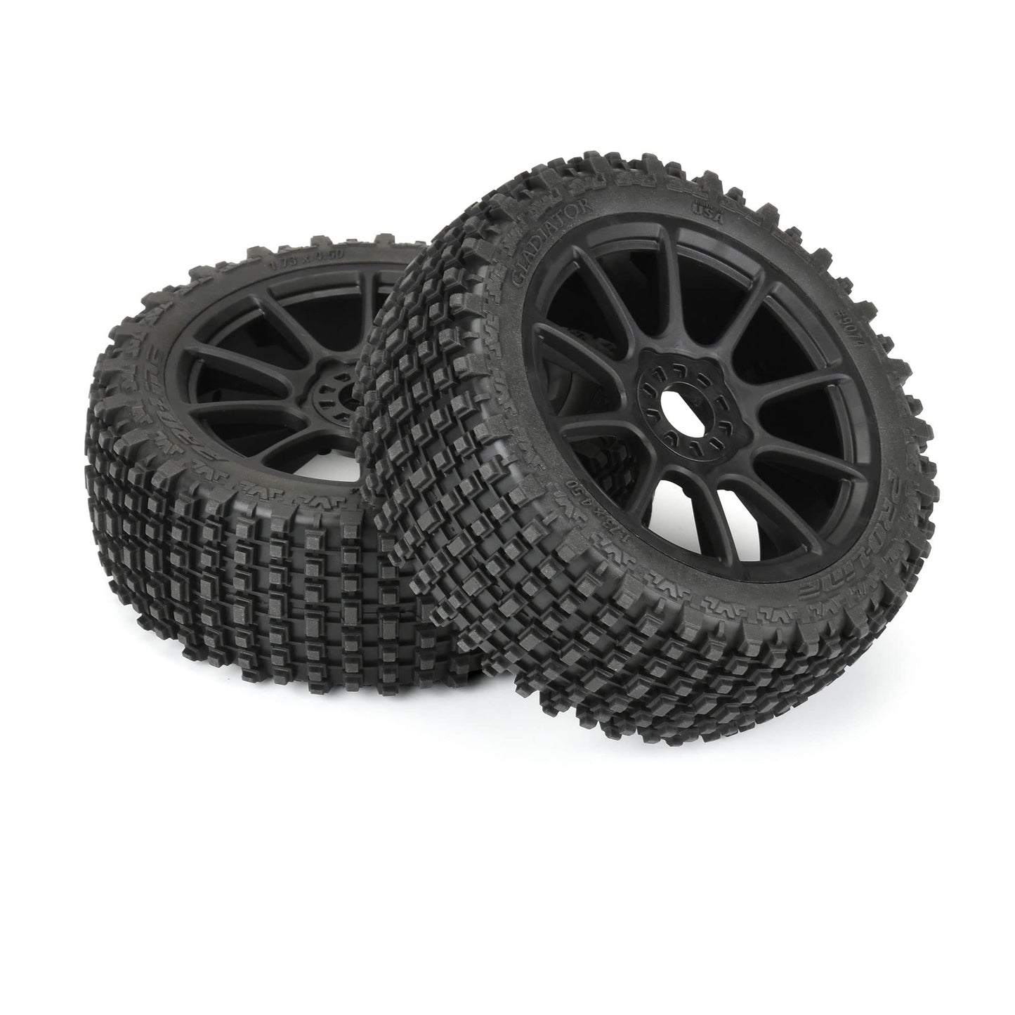 Pro-line Racing 1/8 Gladiator M2 Fr/Rr BgyTire MTD Blk Mach 10 2 PRO907421 RC Tire