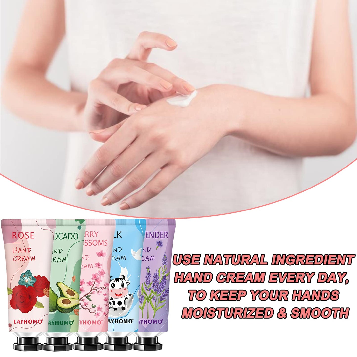 74 Pack Hand Cream Gift Set For Women and Girls,Easter Basket Stuffers for Teens,Teacher Appreciation Gifts,Shea Butter in Natural Plant Hand Lotion For Dry Hands,Scented Mini Hand Lotion Travel Size