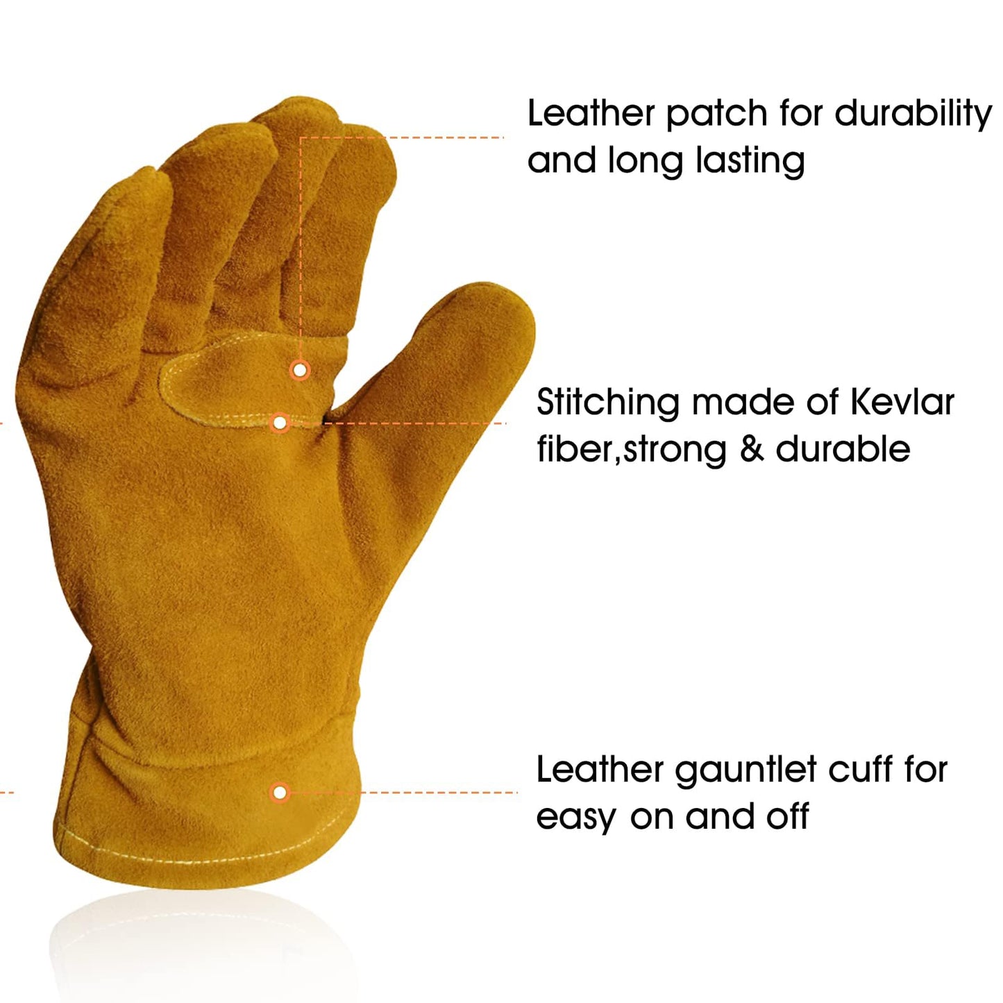 Intra-FIT NFPA 1971 Firefighter Gloves,Water Repellent Moisture Barrier,Heat & Flame Resistant Professional Firefighting Gloves(Size: Large)