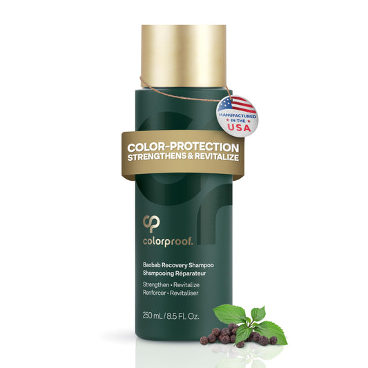 Colorproof Baobab Recovery Shampoo 8.5 Fl. Oz. Sulfate Free Shampoo, Strengthening Shampoo for Color Treated Hair w/Peppercorn Patchouli Scent