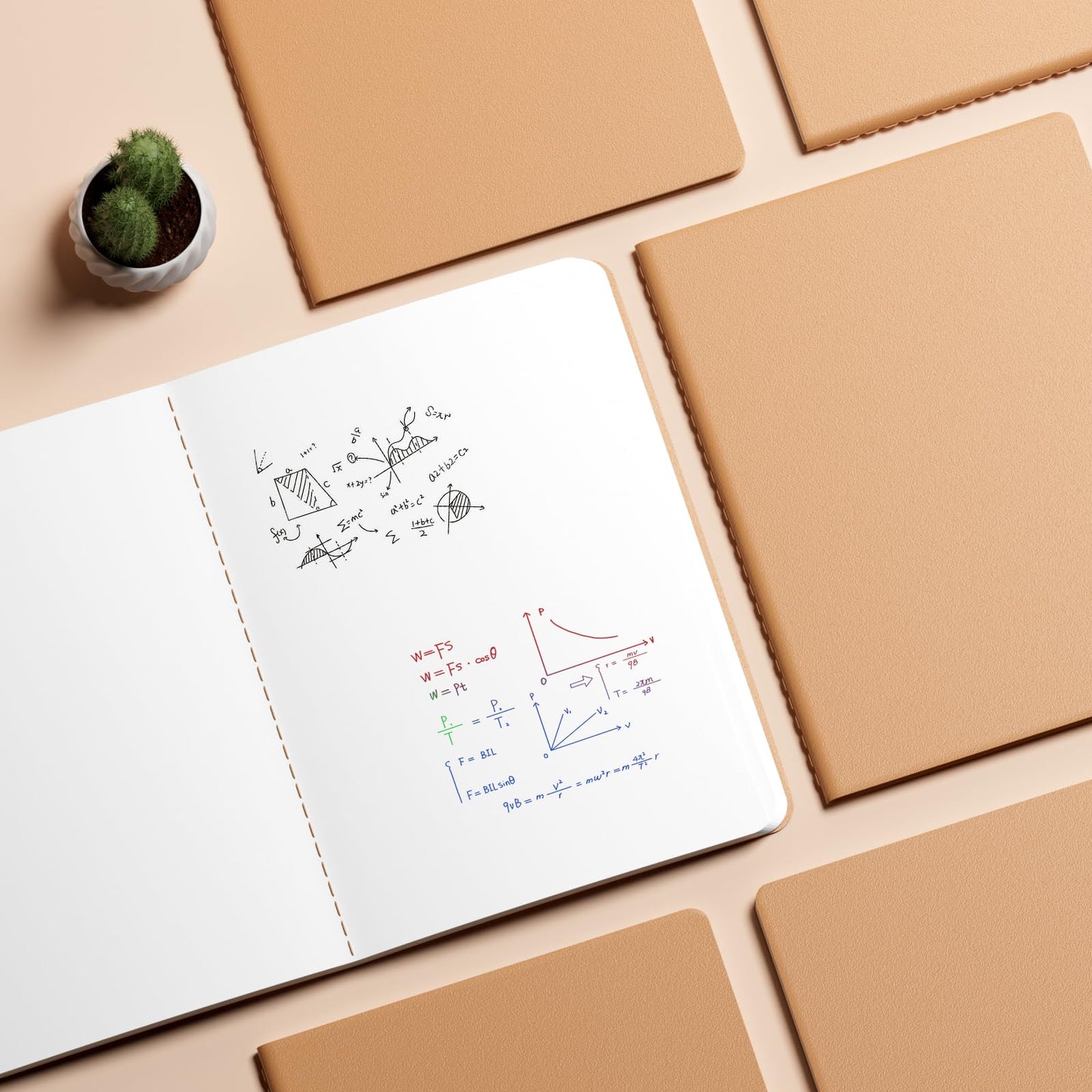 XYark Large Blank Notebook Journals Bulk with Thick Plain Paper, 60 Pages, 8.5x11 inch, Sketchbook Composition Diary Subject Notebooks Planner for Students Office, Kraft Journal Set, 12 Pack