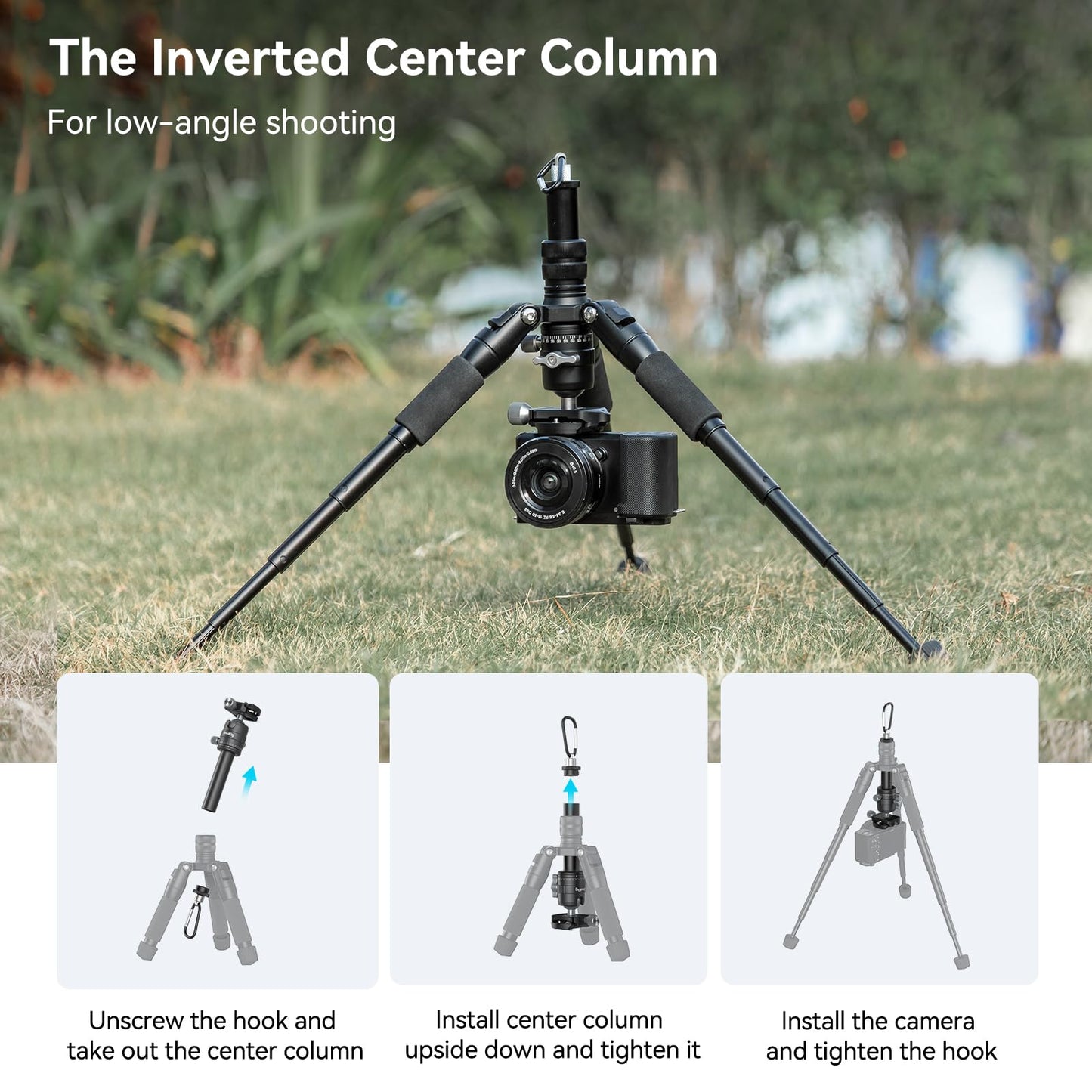 SmallRig VT-20 Aluminum Mini Tripod, 20" Desktop Tripod with 360° Ball Head, Compact Desktop Tripod for DSLR Camera Video Camcorder, Load up to 13lb/6kg-4289
