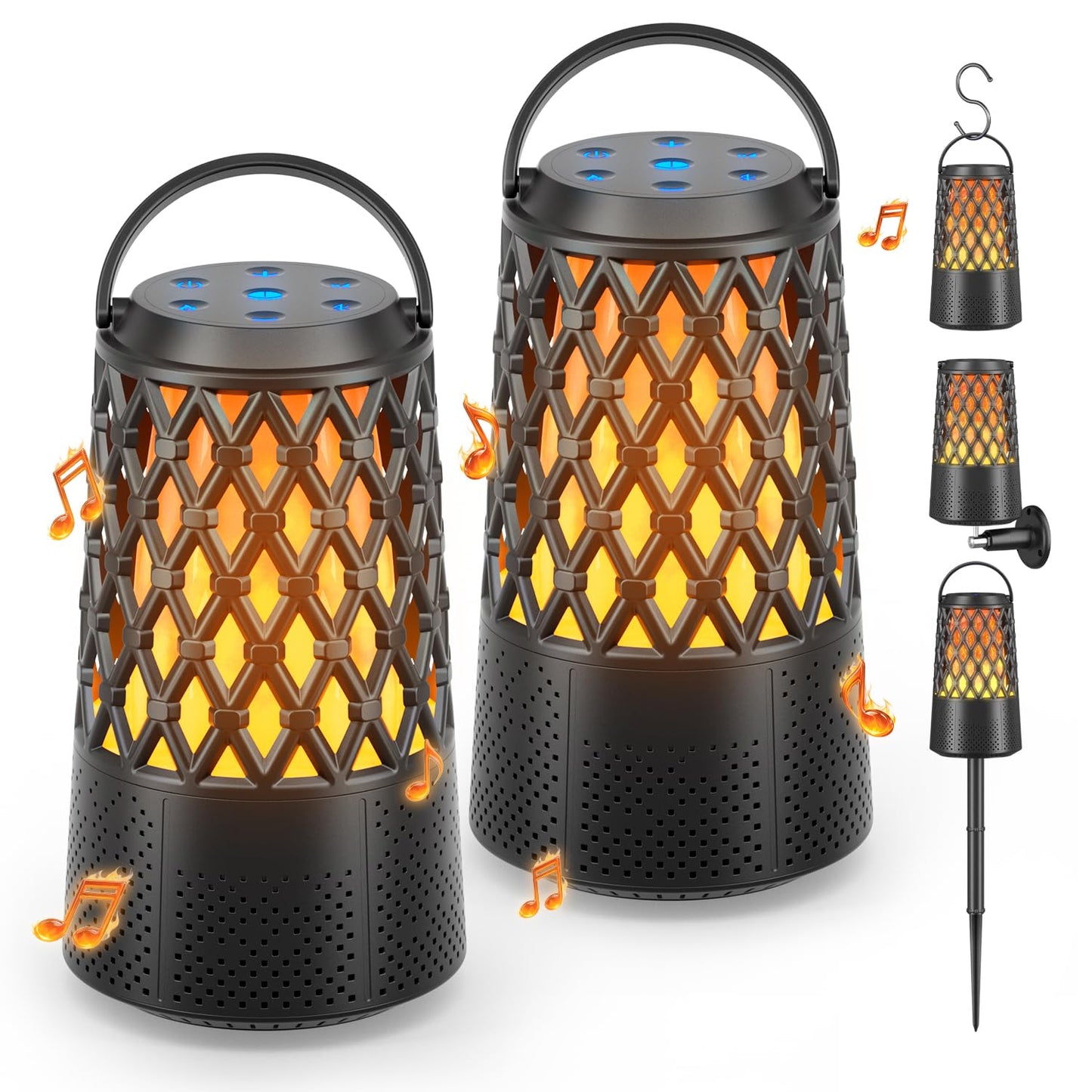 2026 Outdoor Speakers, Gift for Men, Bluetooth 5.3 Speakers Wireless IPX6 Waterproof, Auto-Pairing, Multi-Sync Up to 100-Speaker, Portable for Party Patio Deck Porch Backyard RV, Cool Gadget for Him