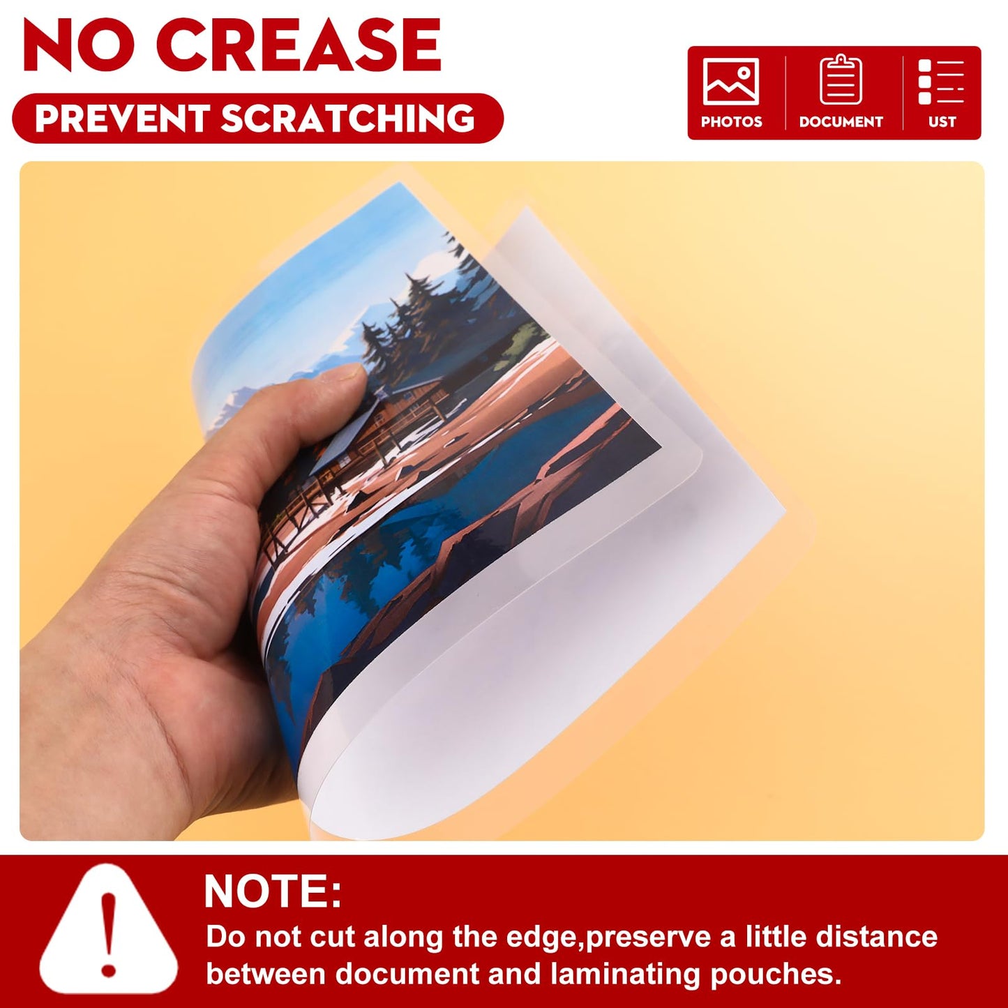 CAREGY Thermal Laminating Pouches, 500 Pack 3 Mil, 9 x 11.5 Inches Laminating Sheets Paper for Laminator, Clear, Letter Size, Office and School Supplies